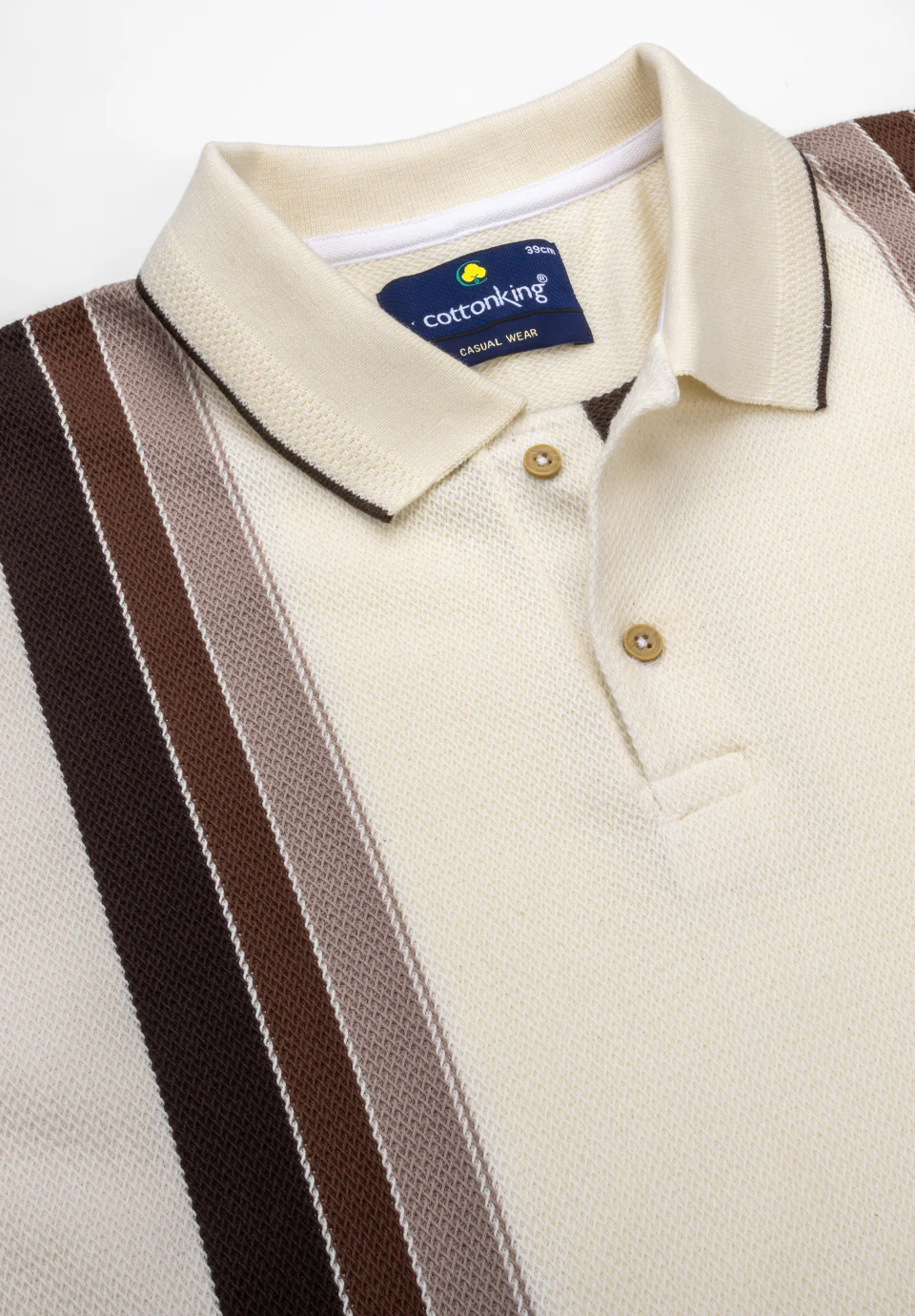Beige Cotton T-Shirt - Image 2