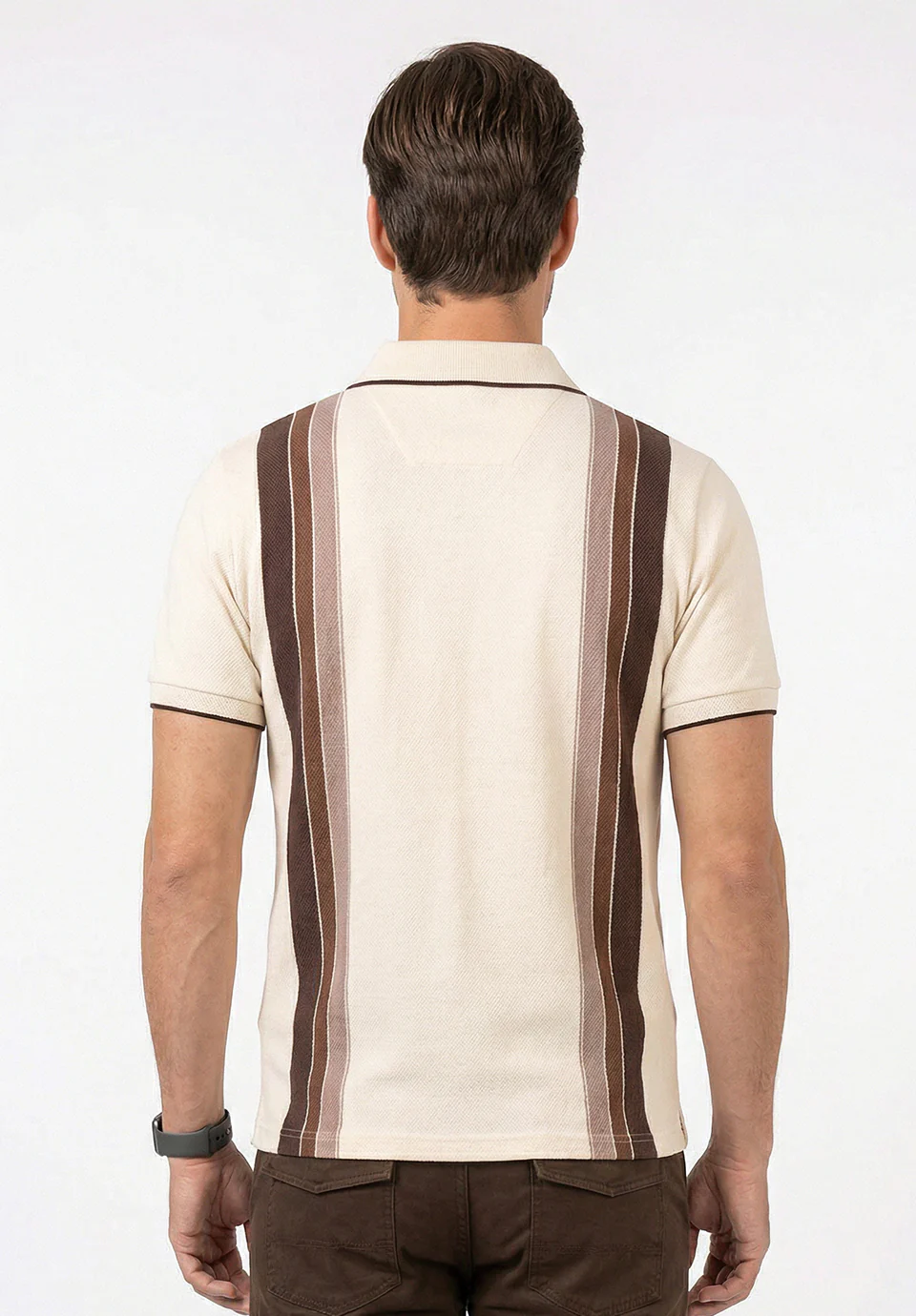 Beige Cotton T-Shirt - Image 5