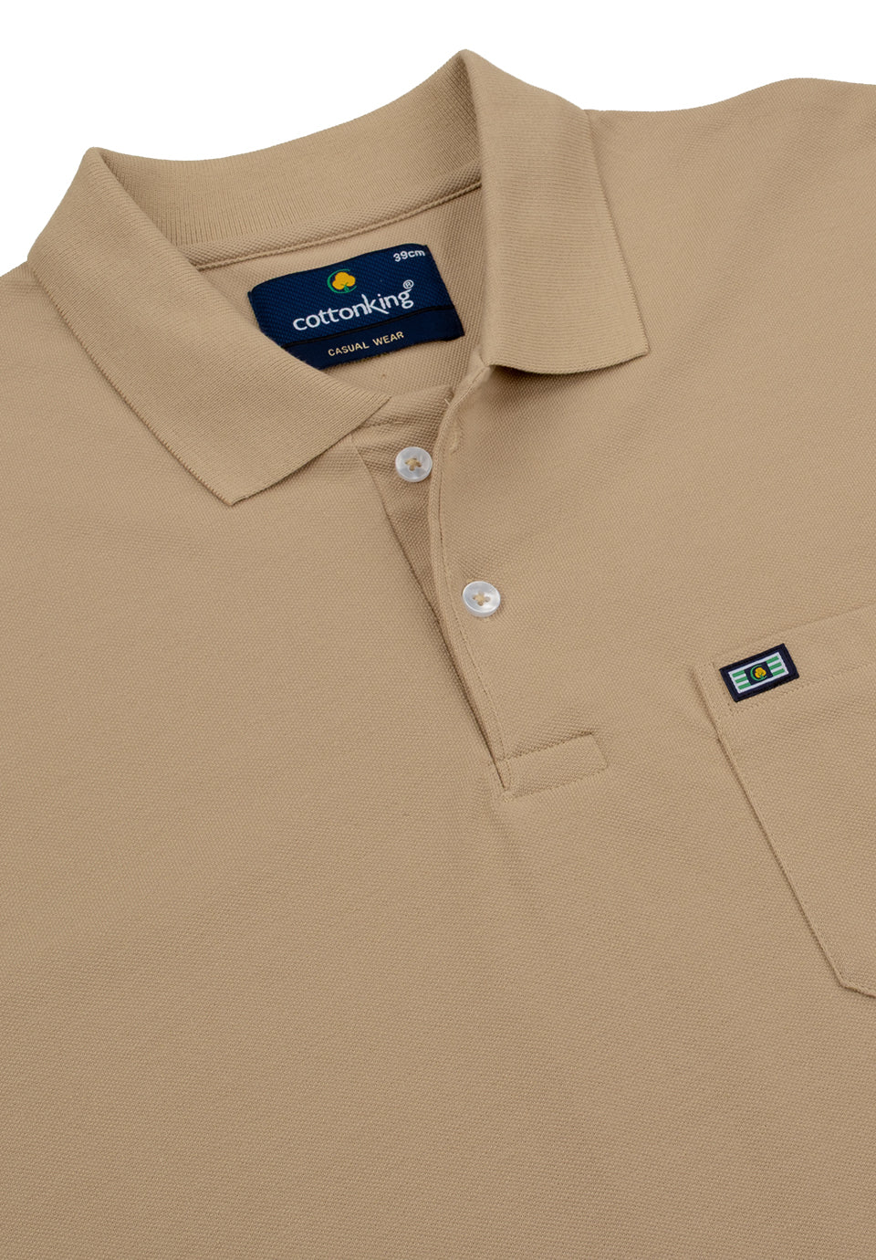 Beige Cotton T-Shirt - Image 2