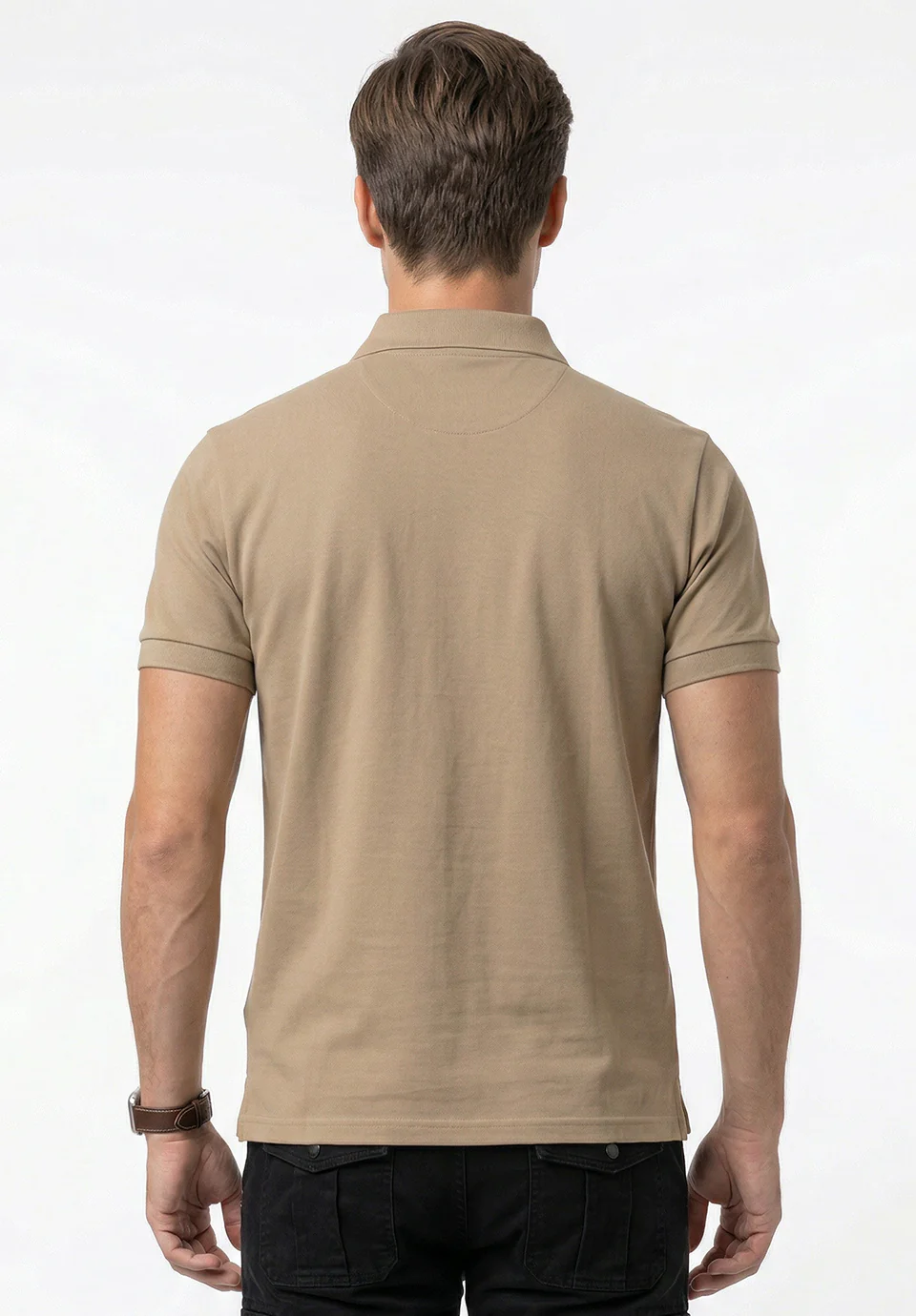 Beige Cotton T-Shirt - Image 5