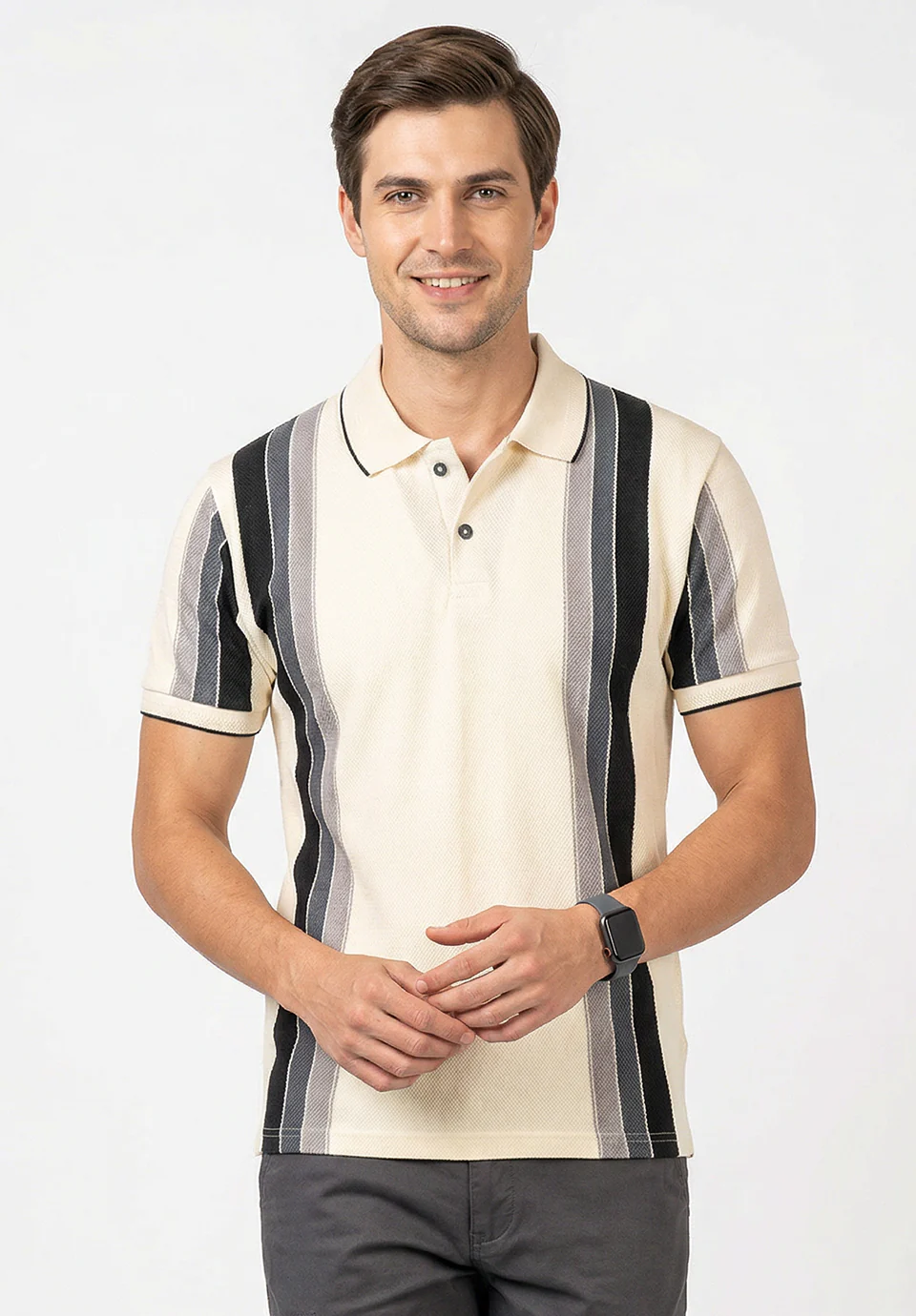 Beige Cotton T-Shirt