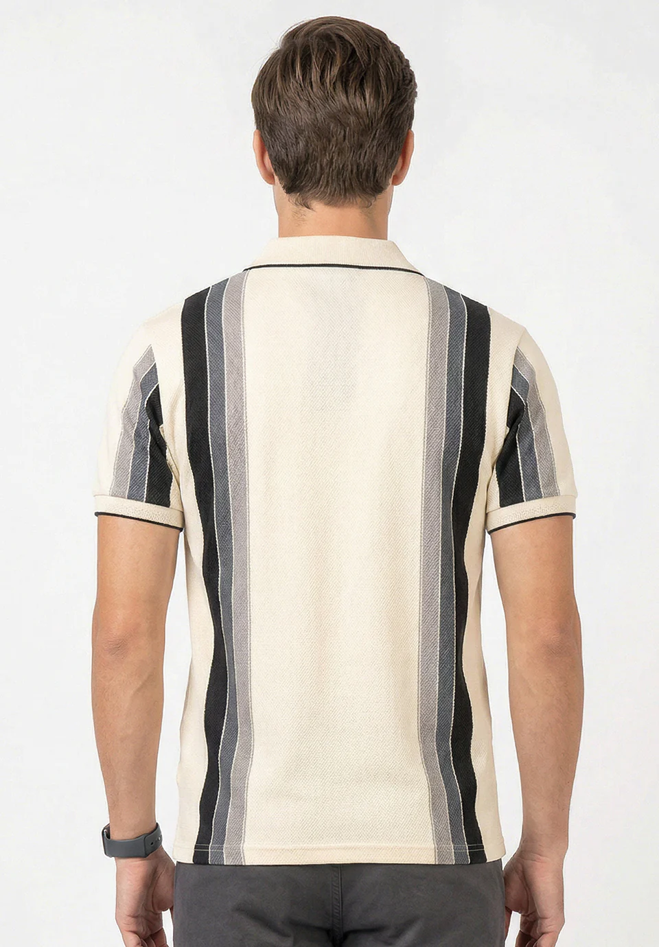 Beige Cotton T-Shirt - Image 5