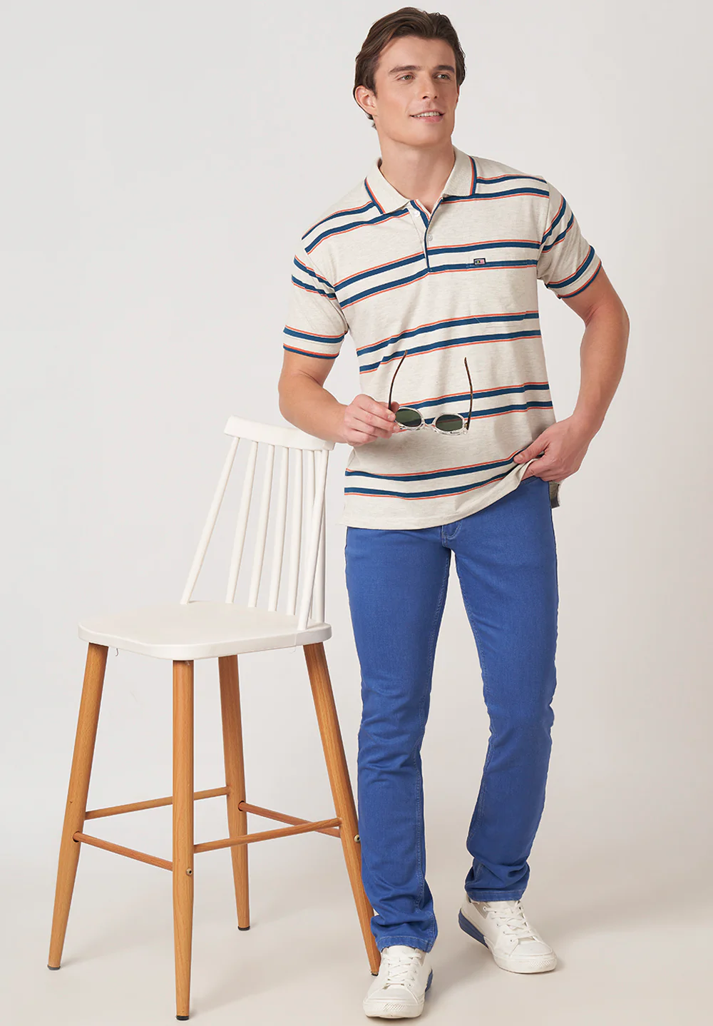 Beige Cotton T-Shirt - Image 5