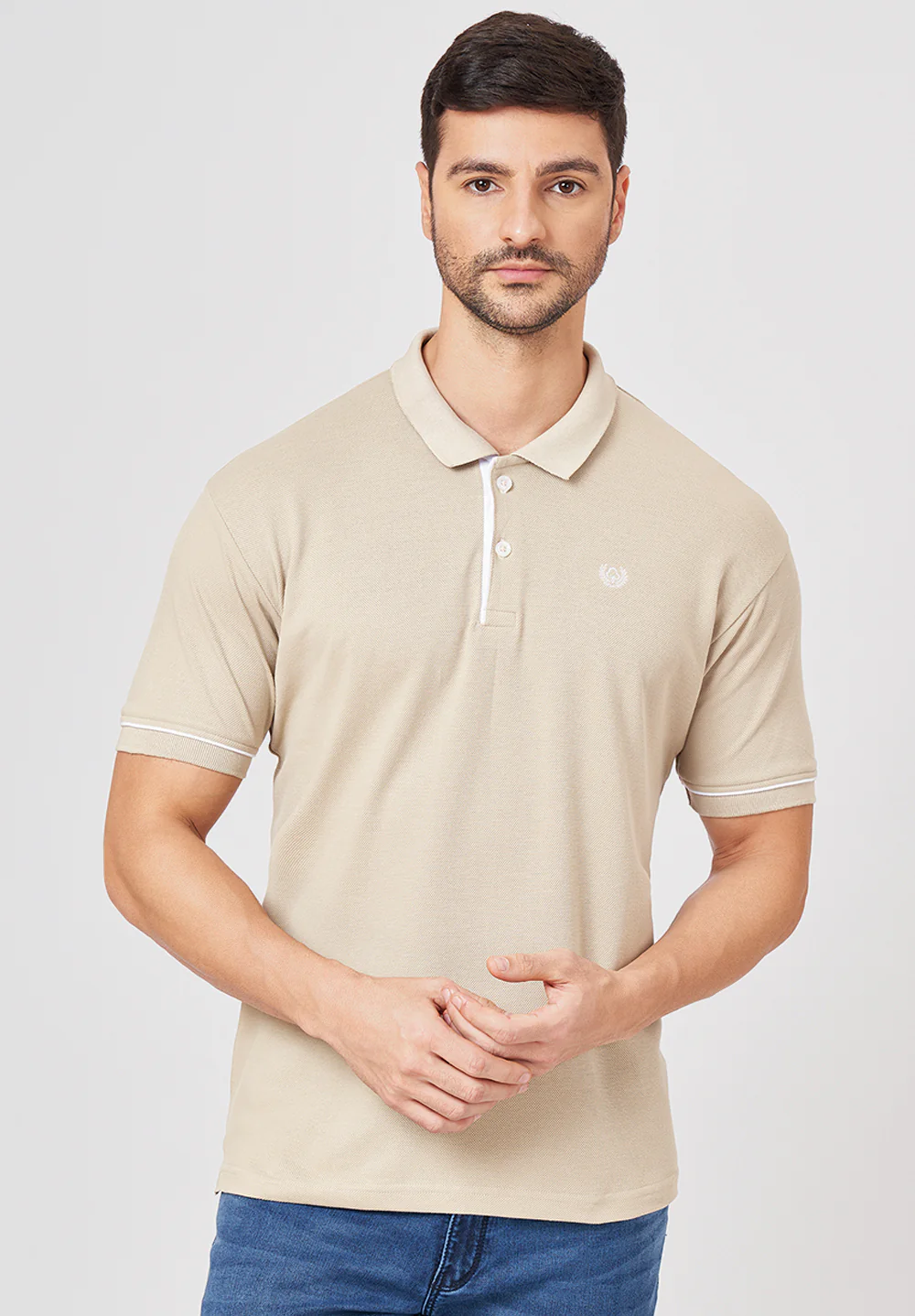 Beige Cotton T-Shirt