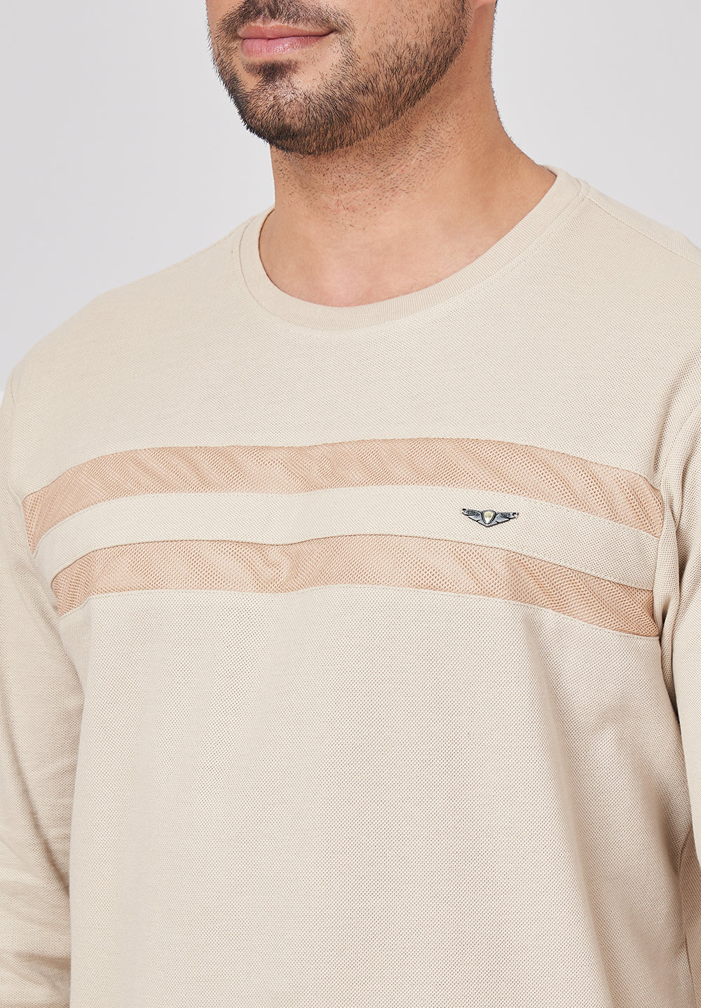 Beige Cotton T-Shirt - Image 4