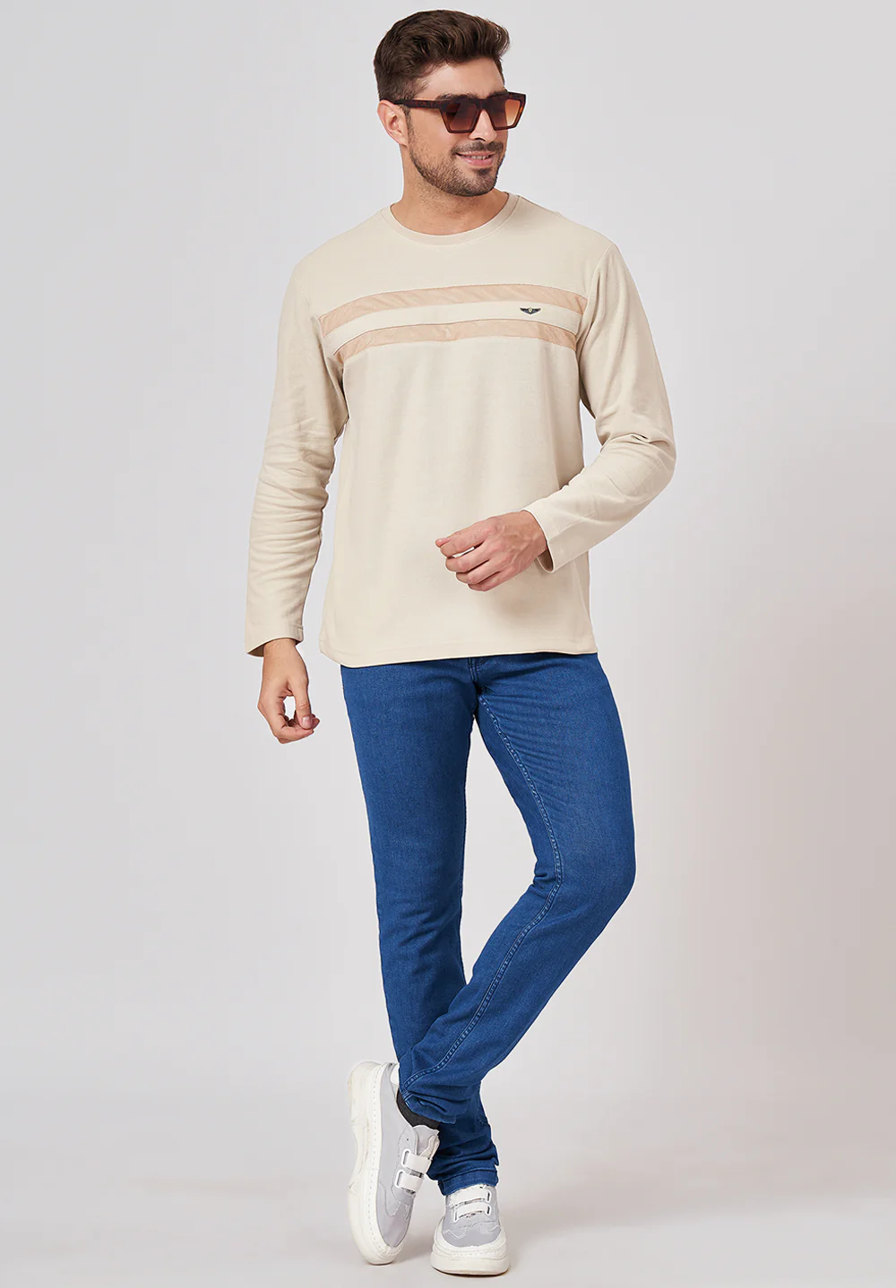 Beige Cotton T-Shirt - Image 5