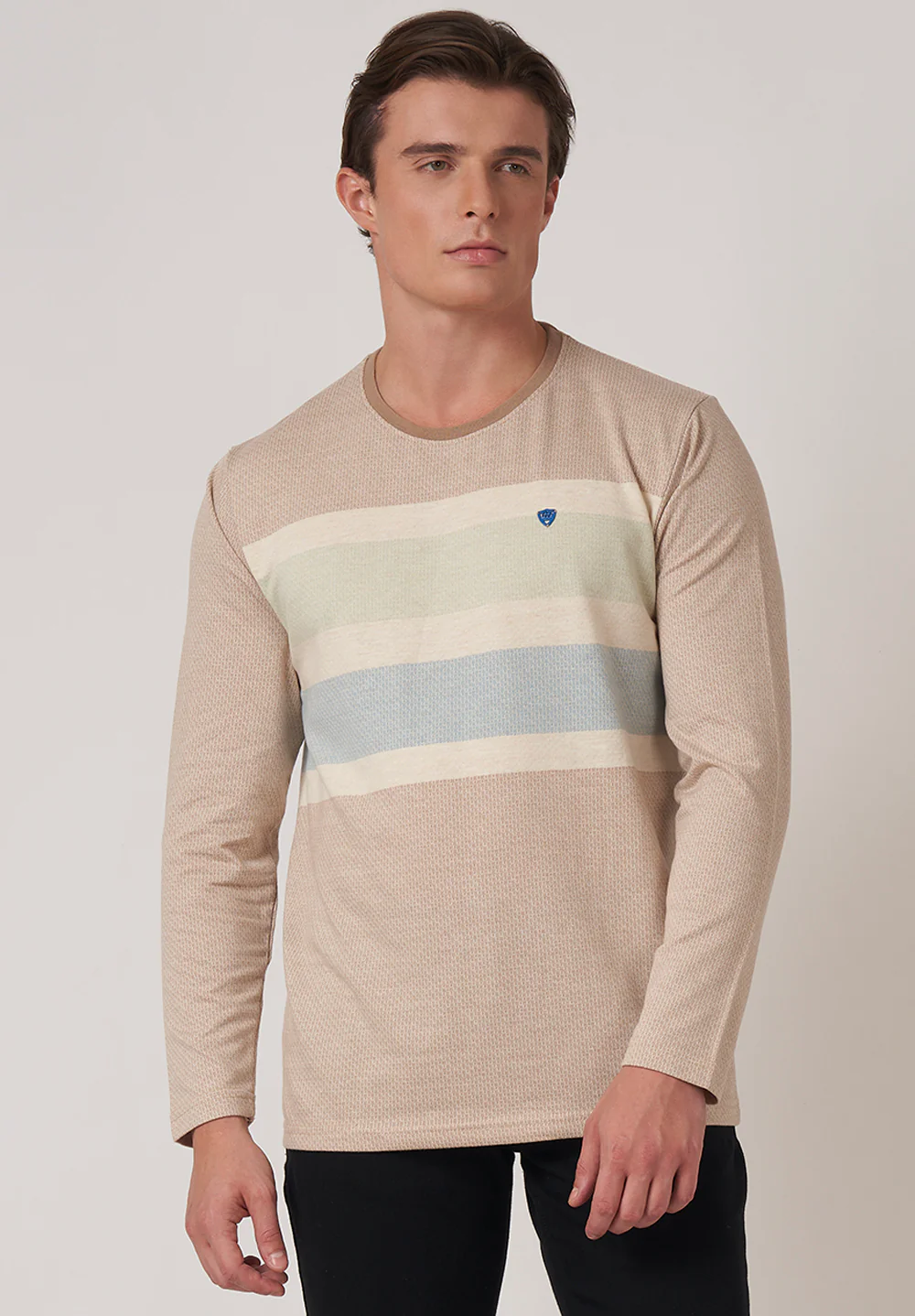 Beige Cotton T-Shirt