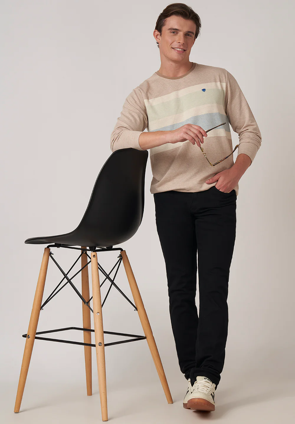 Beige Cotton T-Shirt - Image 4