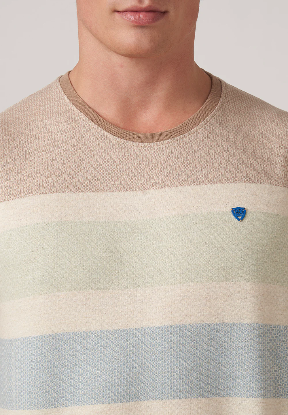 Beige Cotton T-Shirt - Image 5