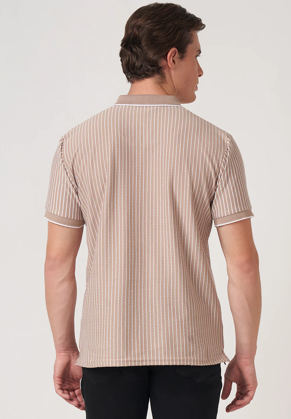 Beige Cotton T-Shirt - Image 2