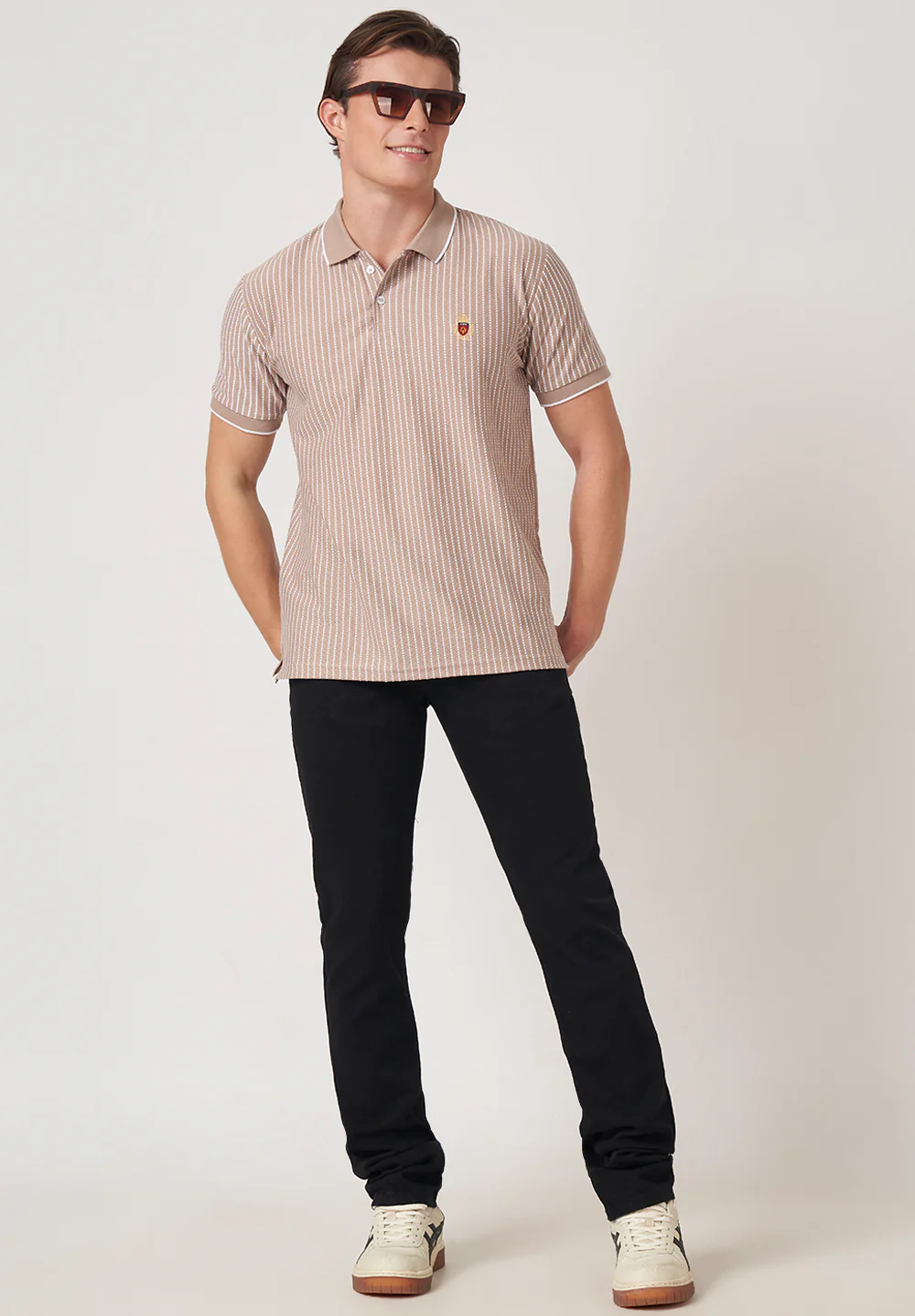 Beige Cotton T-Shirt - Image 4