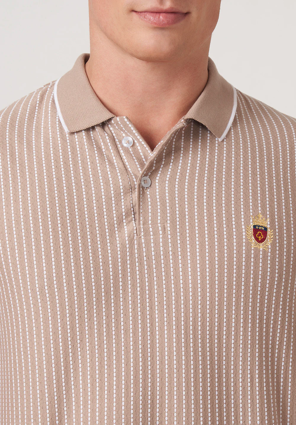 Beige Cotton T-Shirt - Image 5