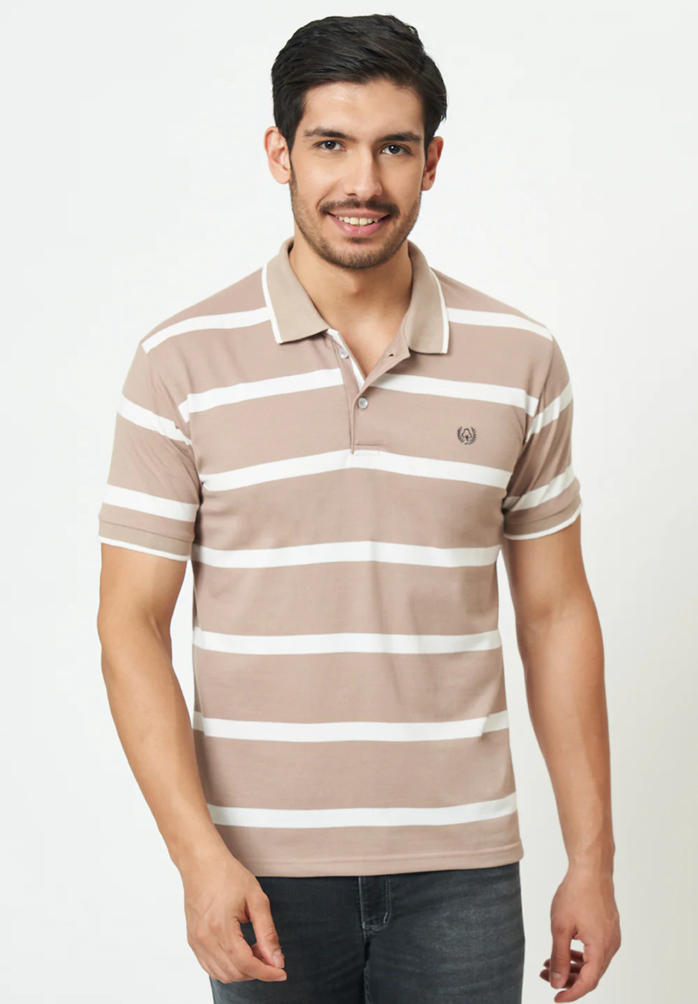 Beige Cotton T-Shirt