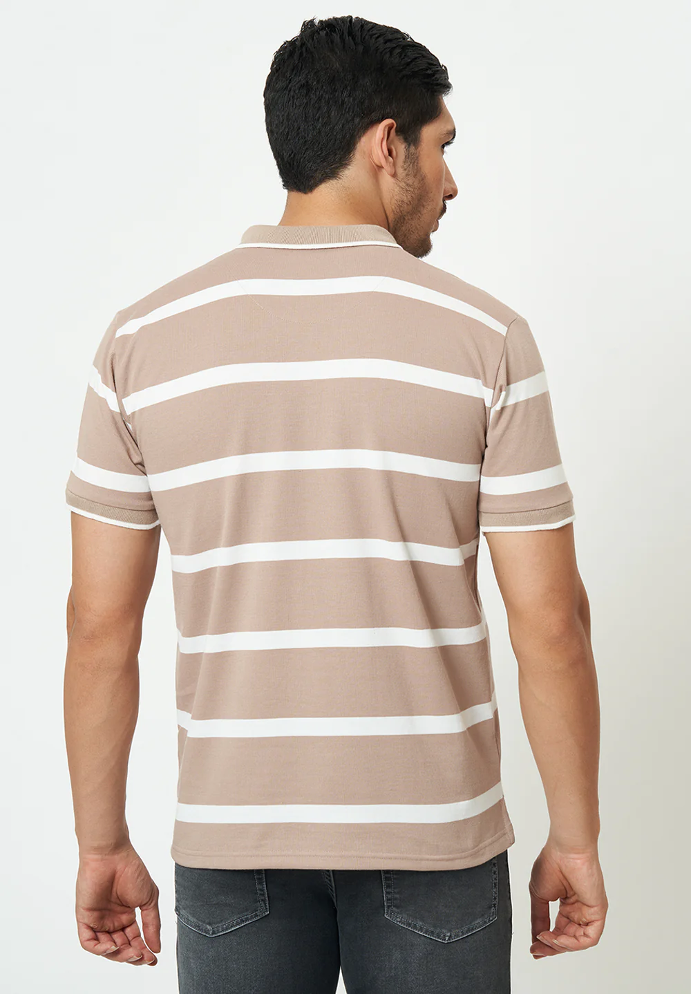 Beige Cotton T-Shirt - Image 2