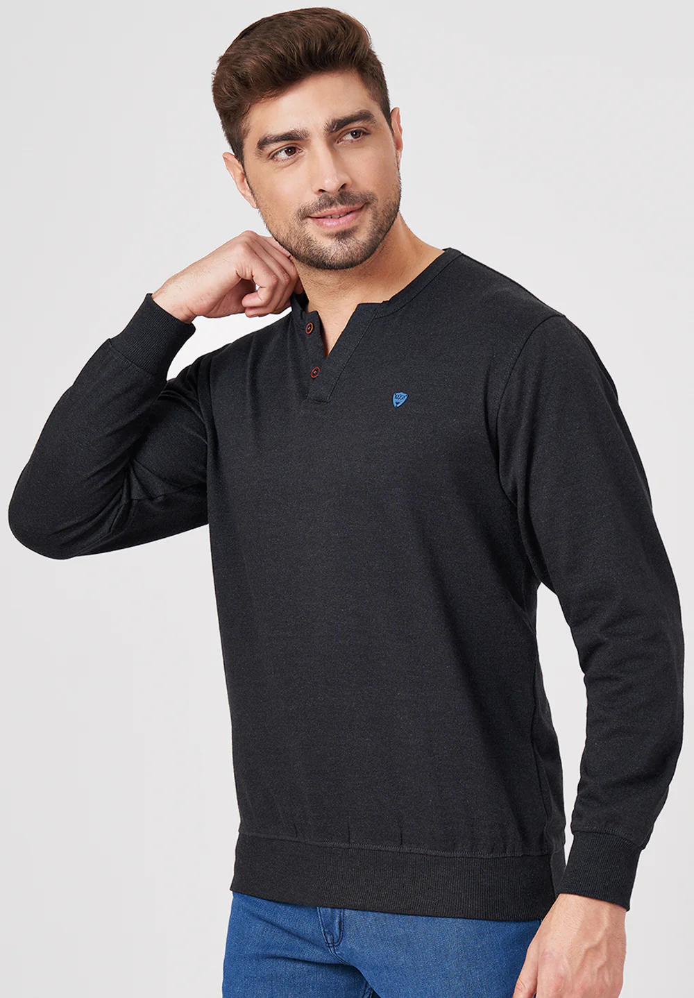Black Cotton T-Shirt - Image 4