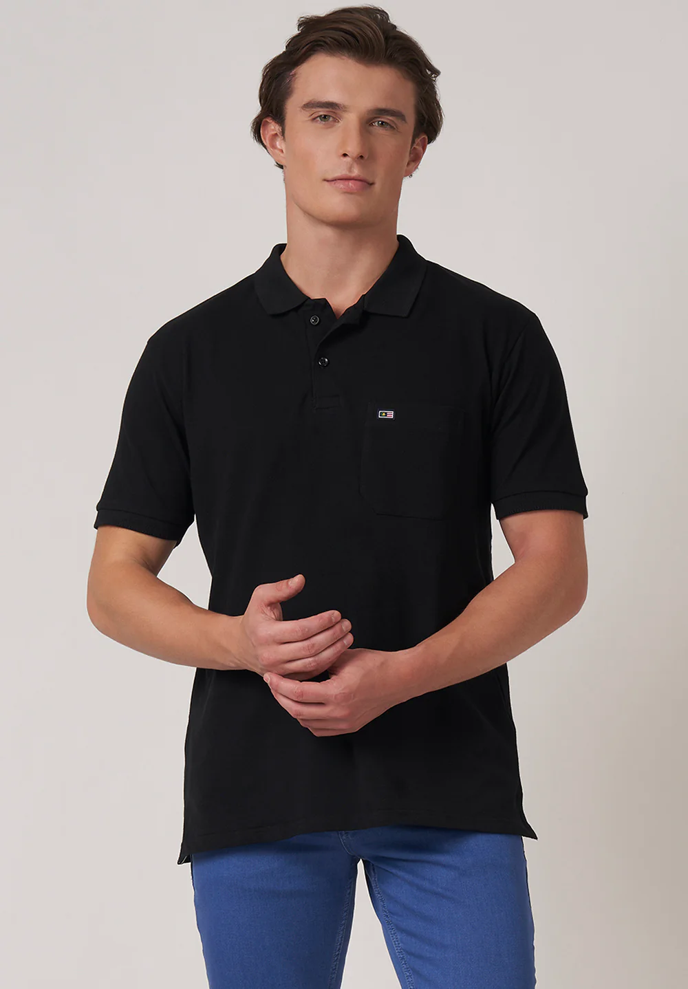 Black Cotton T-Shirt