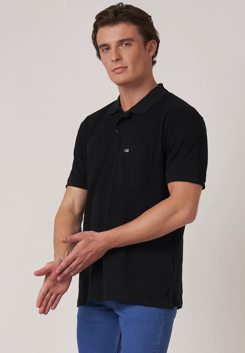 Black Cotton T-Shirt - Image 3