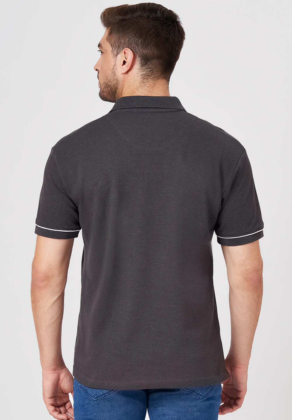 Black Cotton T-Shirt - Image 2