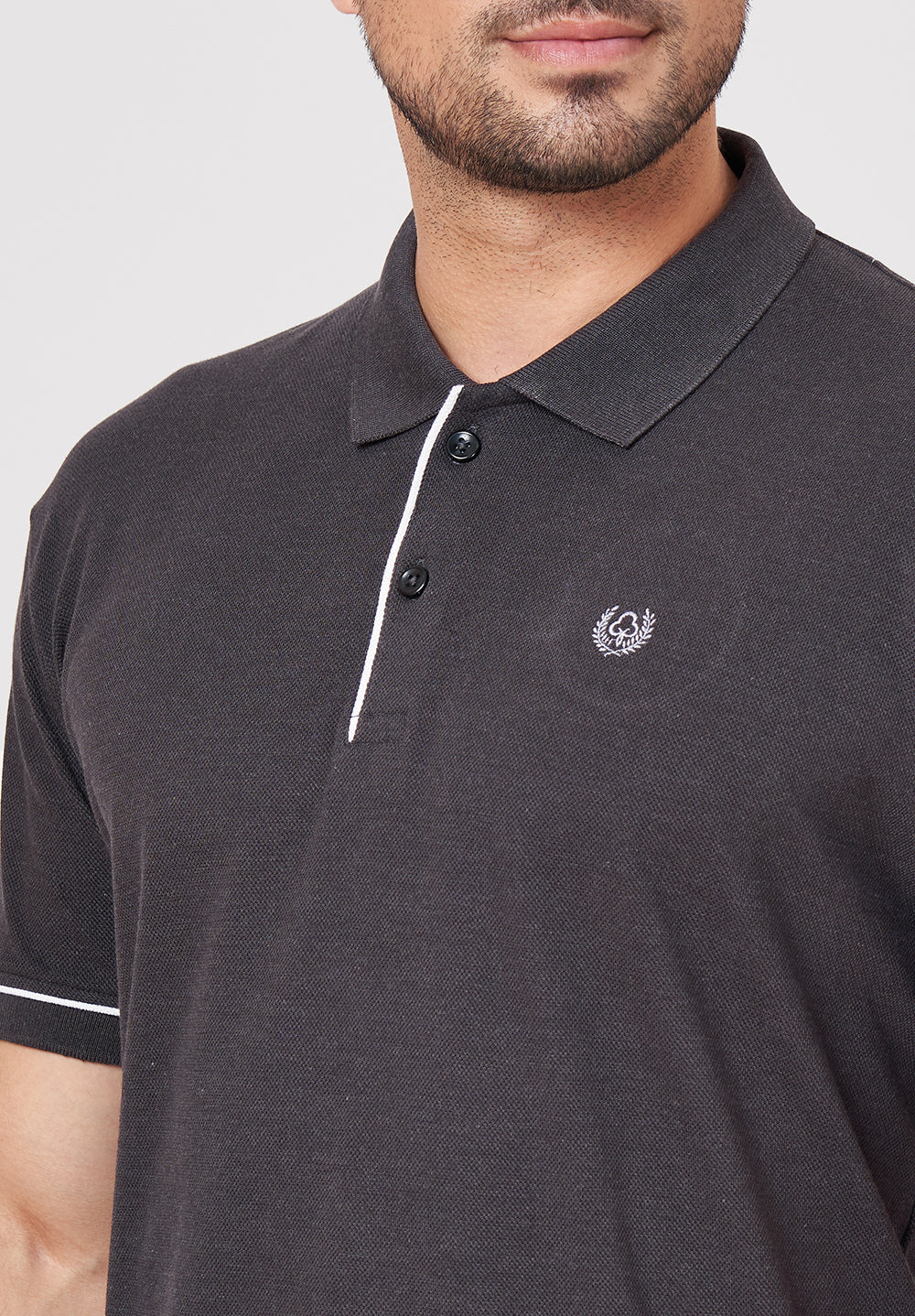 Black Cotton T-Shirt - Image 4