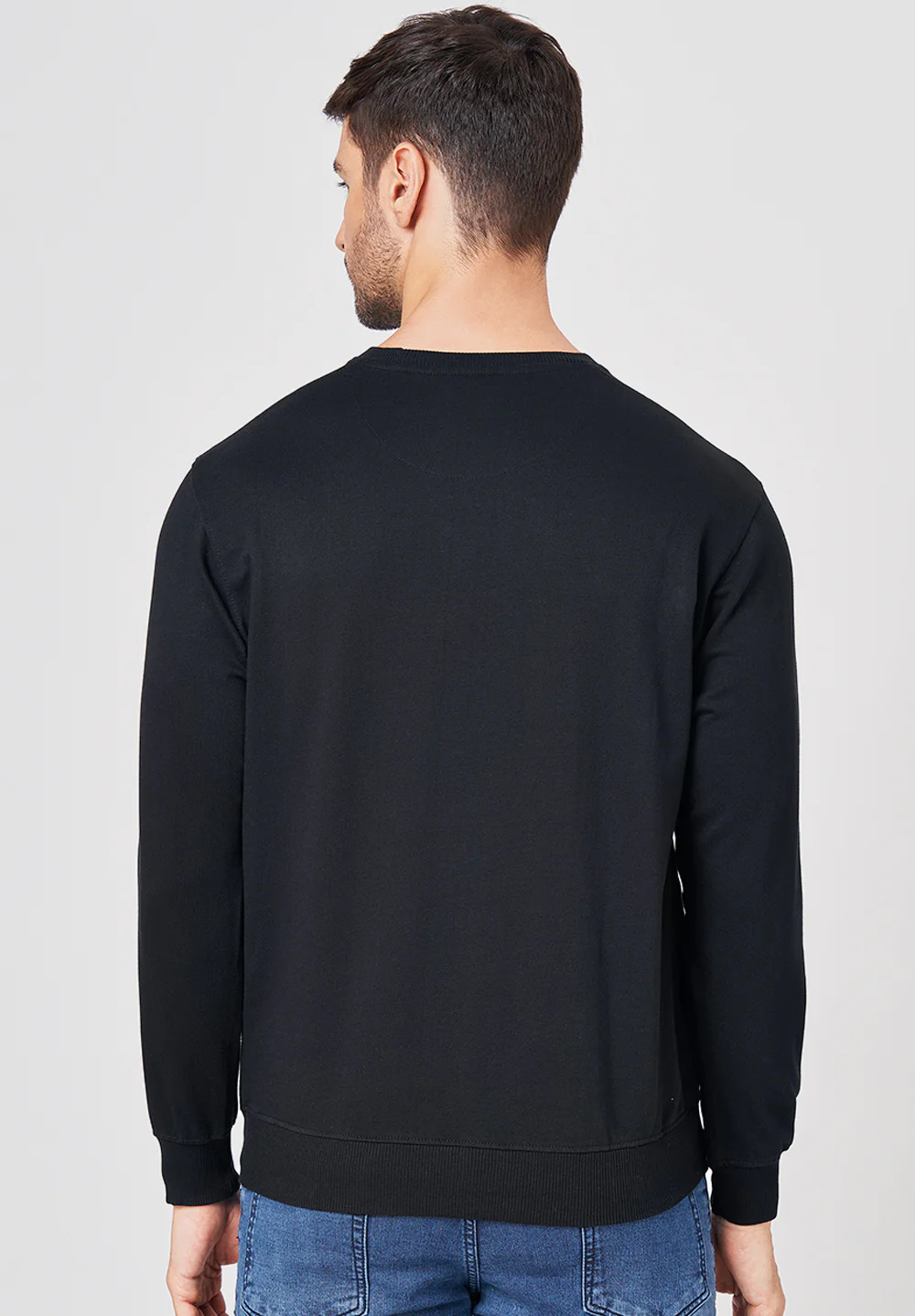 Black Cotton T-Shirt - Image 2