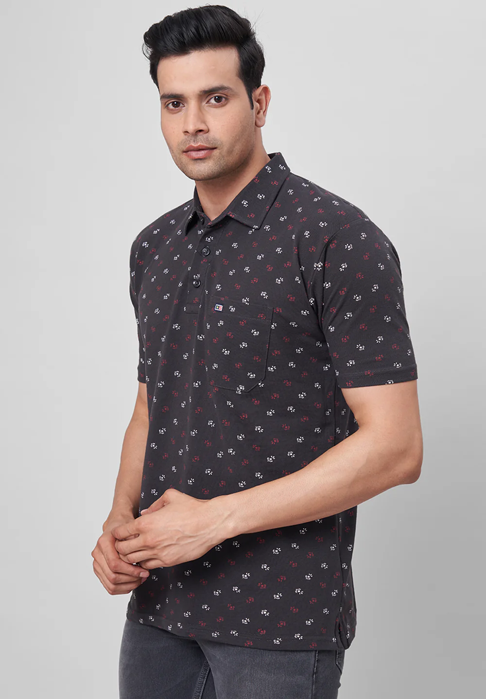 Black Cotton T-Shirt