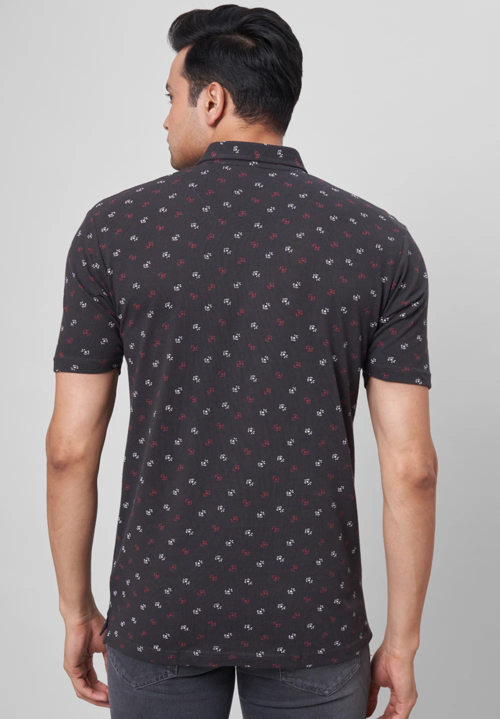 Black Cotton T-Shirt - Image 2