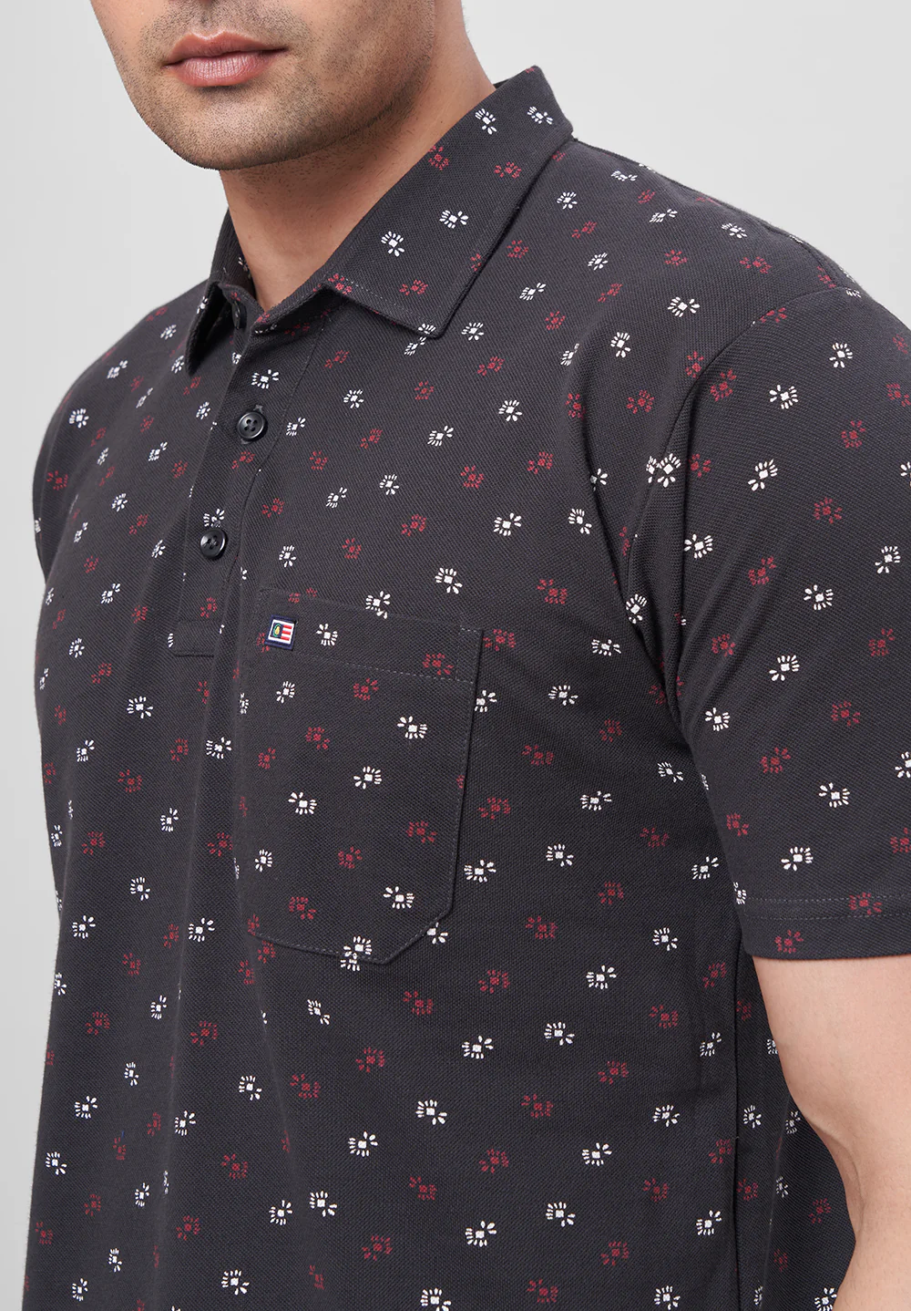 Black Cotton T-Shirt - Image 3