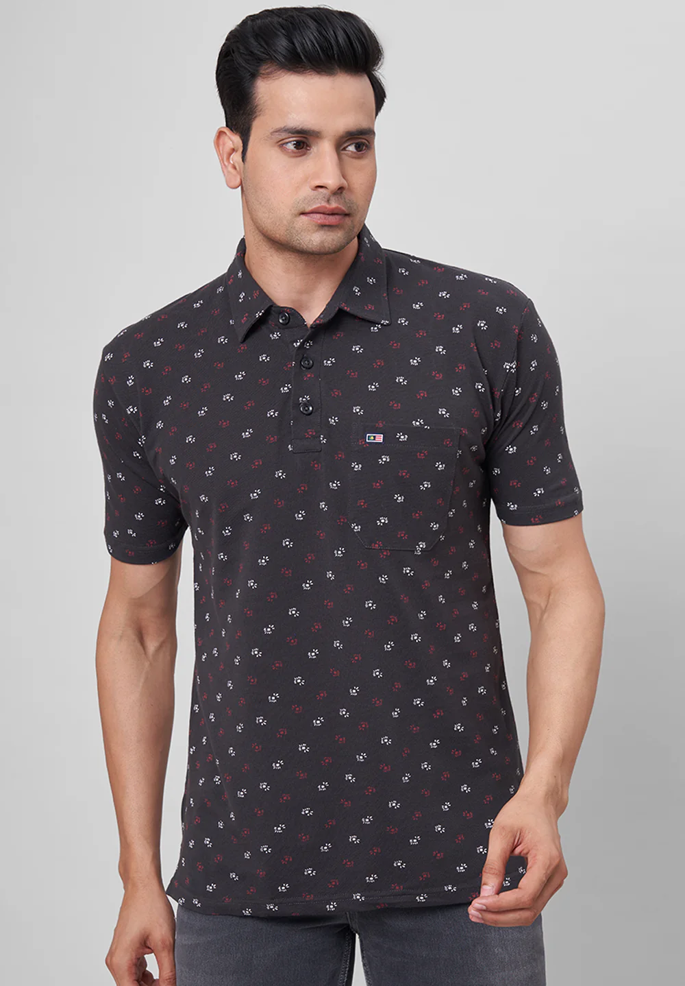 Black Cotton T-Shirt - Image 5