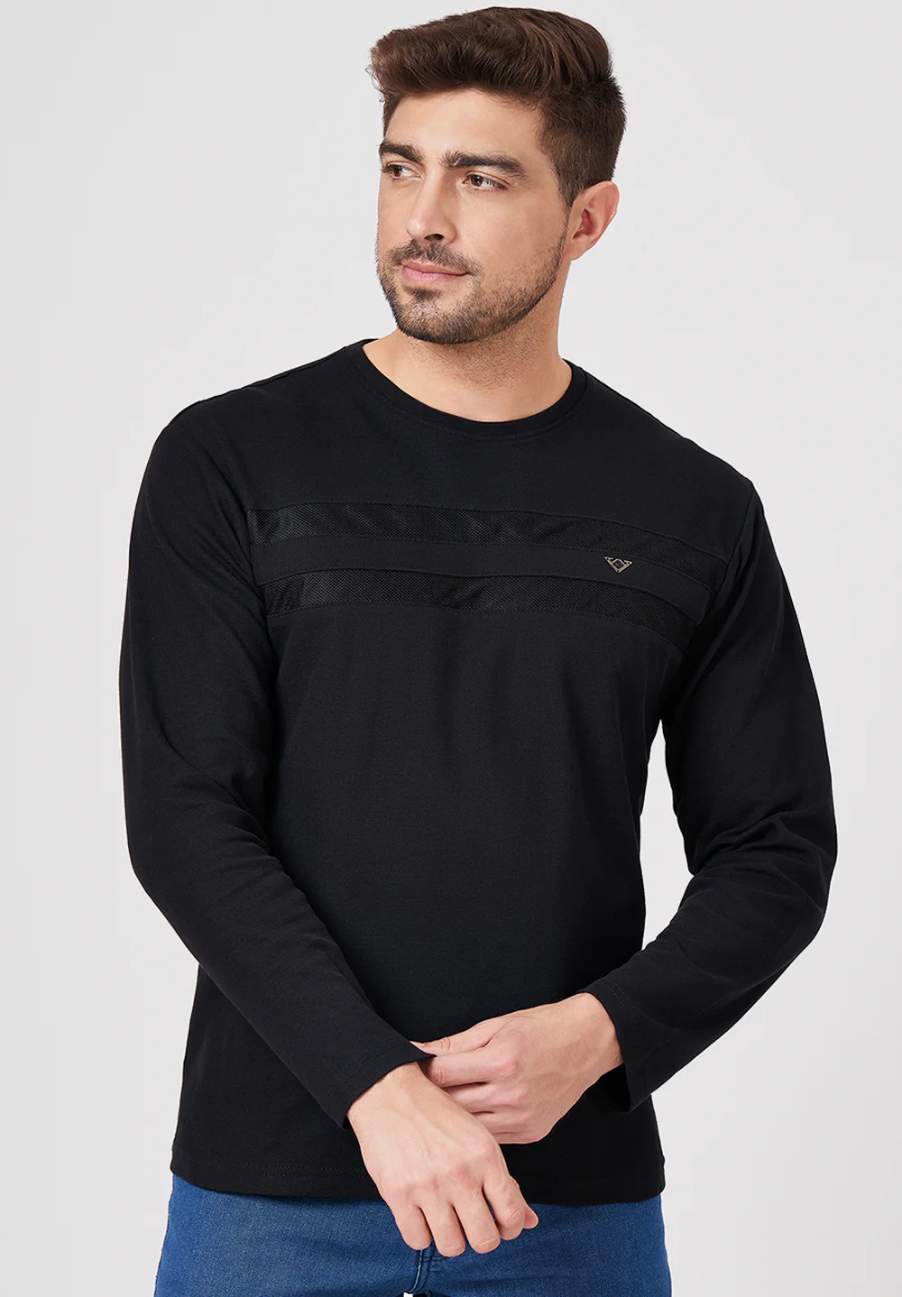Black Cotton T-Shirt
