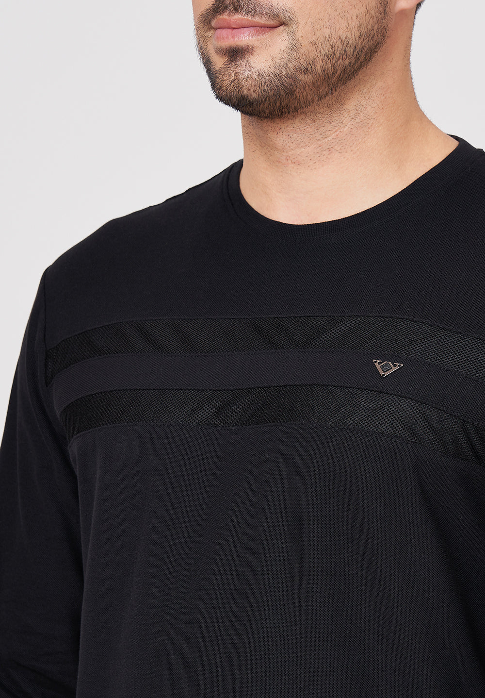 Black Cotton T-Shirt - Image 4
