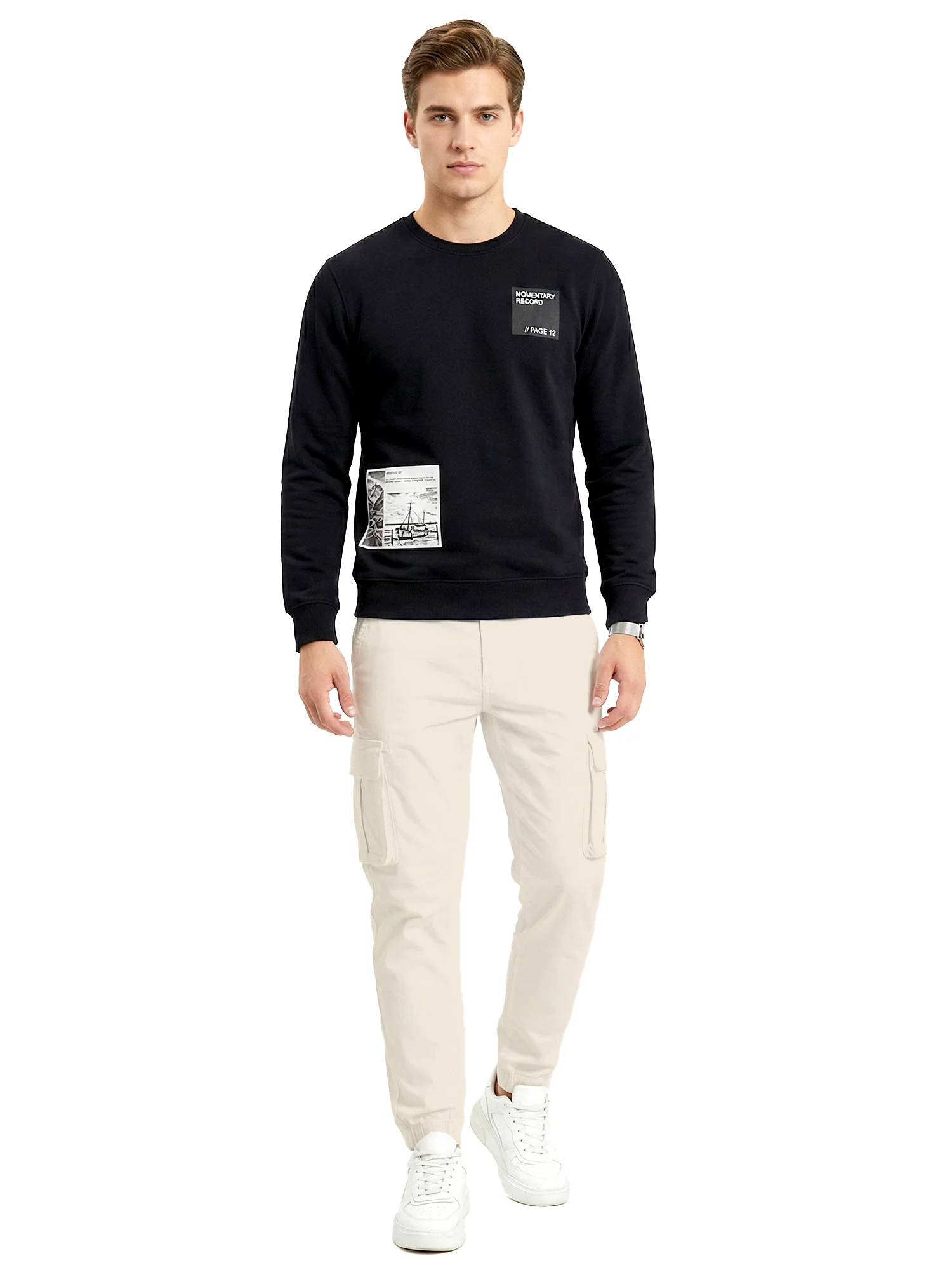 Black RoundNeck Sweatshirt