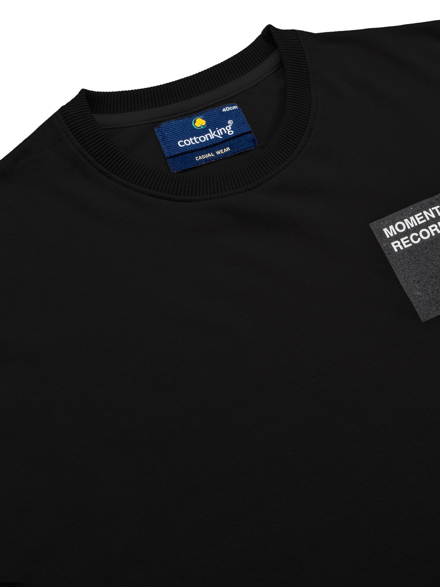 Black RoundNeck Sweatshirt - Image 3