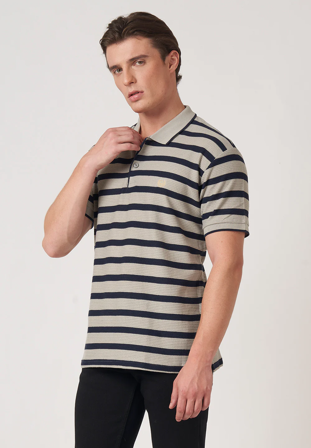 Black Cotton T-Shirt - Image 3