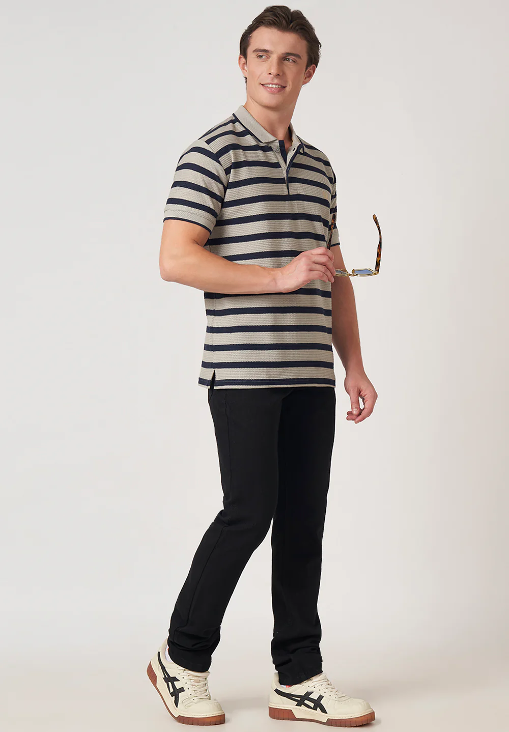 Black Cotton T-Shirt - Image 4