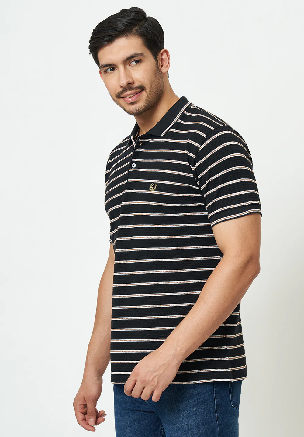 Black Cotton T-Shirt - Image 3