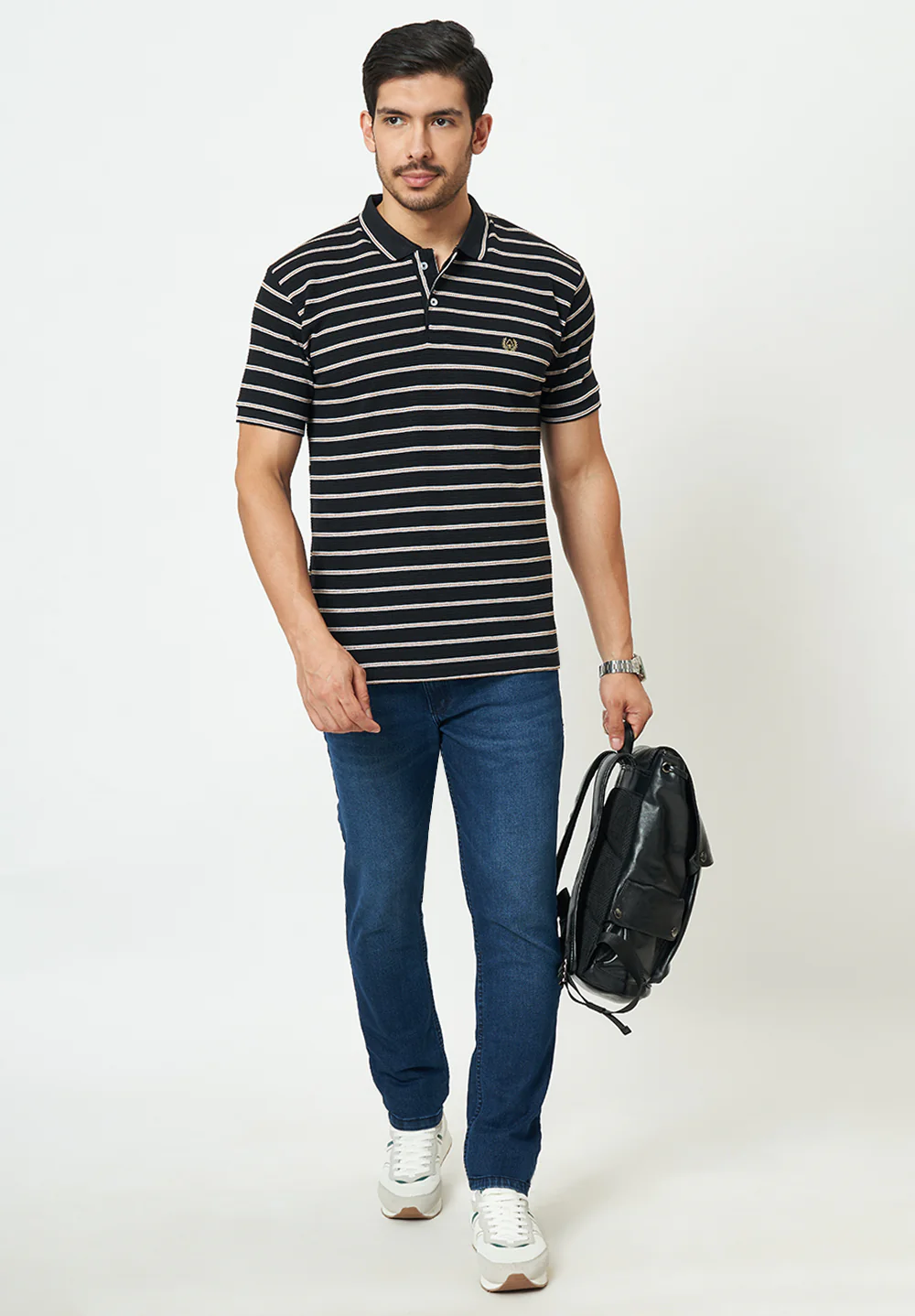 Black Cotton T-Shirt - Image 5