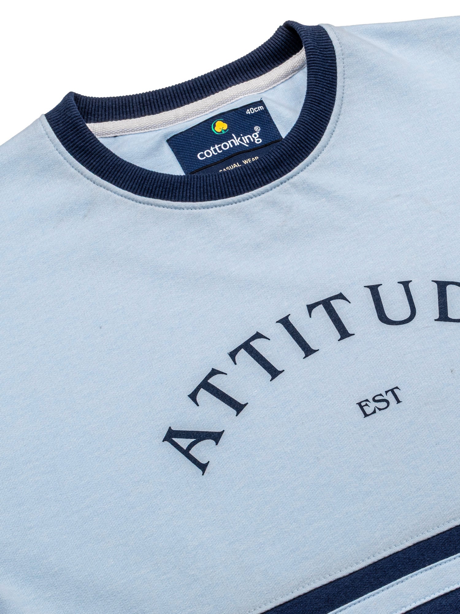 Blue Full Sleeve Winter T-Shirt - Image 5