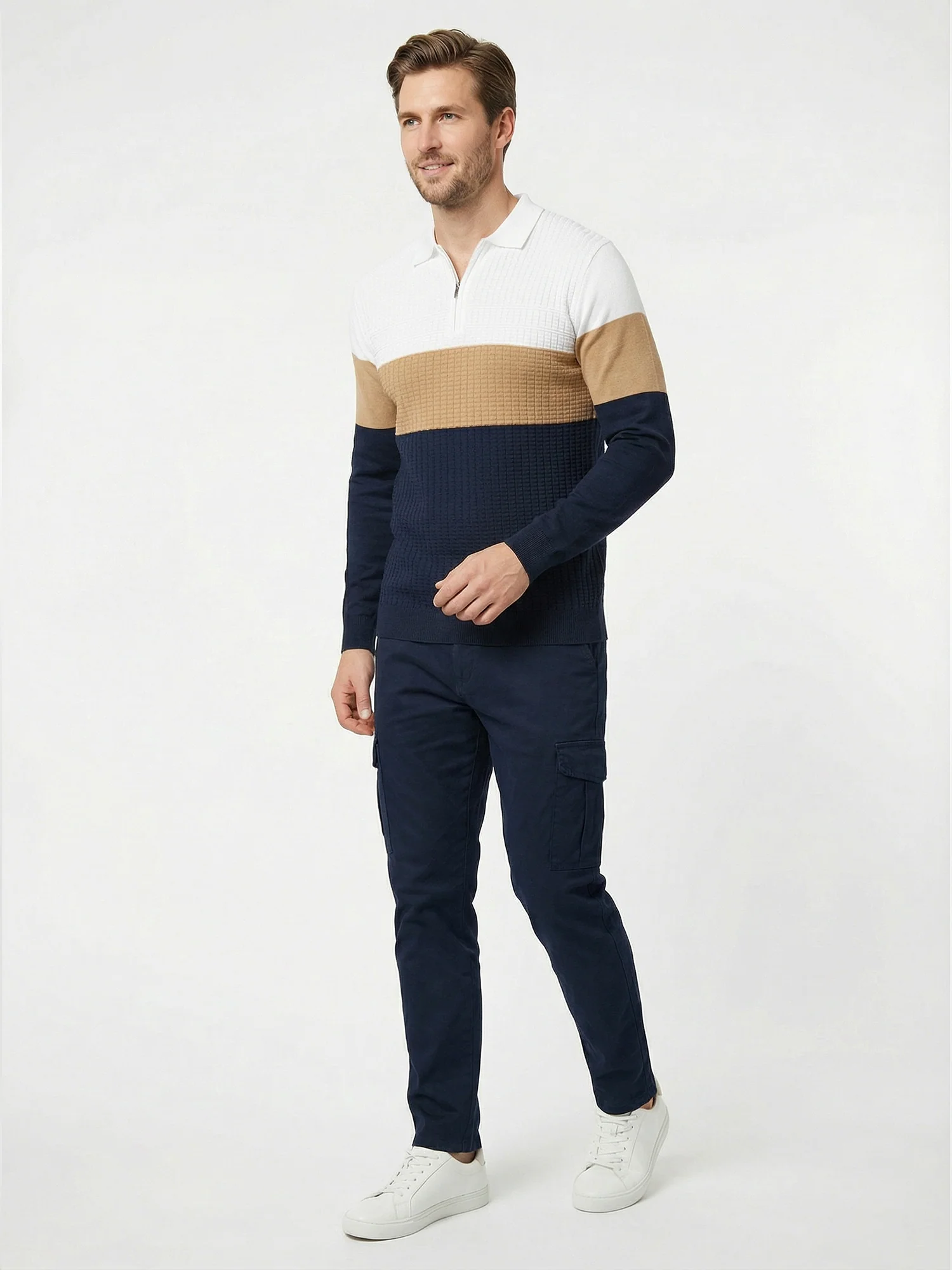 Blue Full Sleeve Winter T-Shirt - Image 4