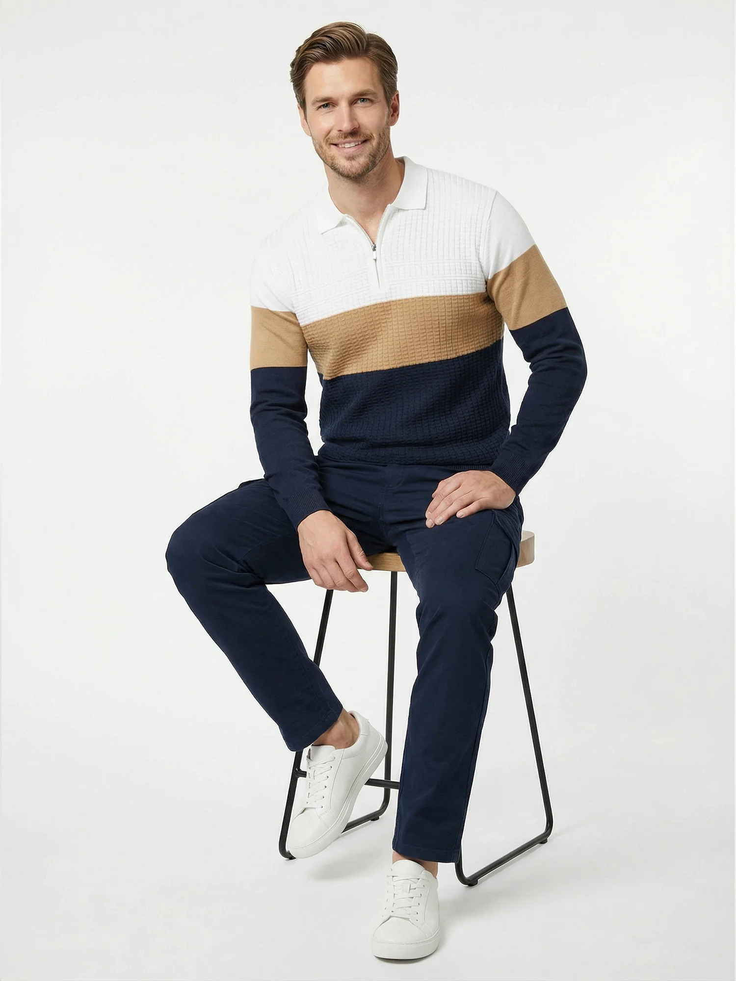 Blue Full Sleeve Winter T-Shirt - Image 6