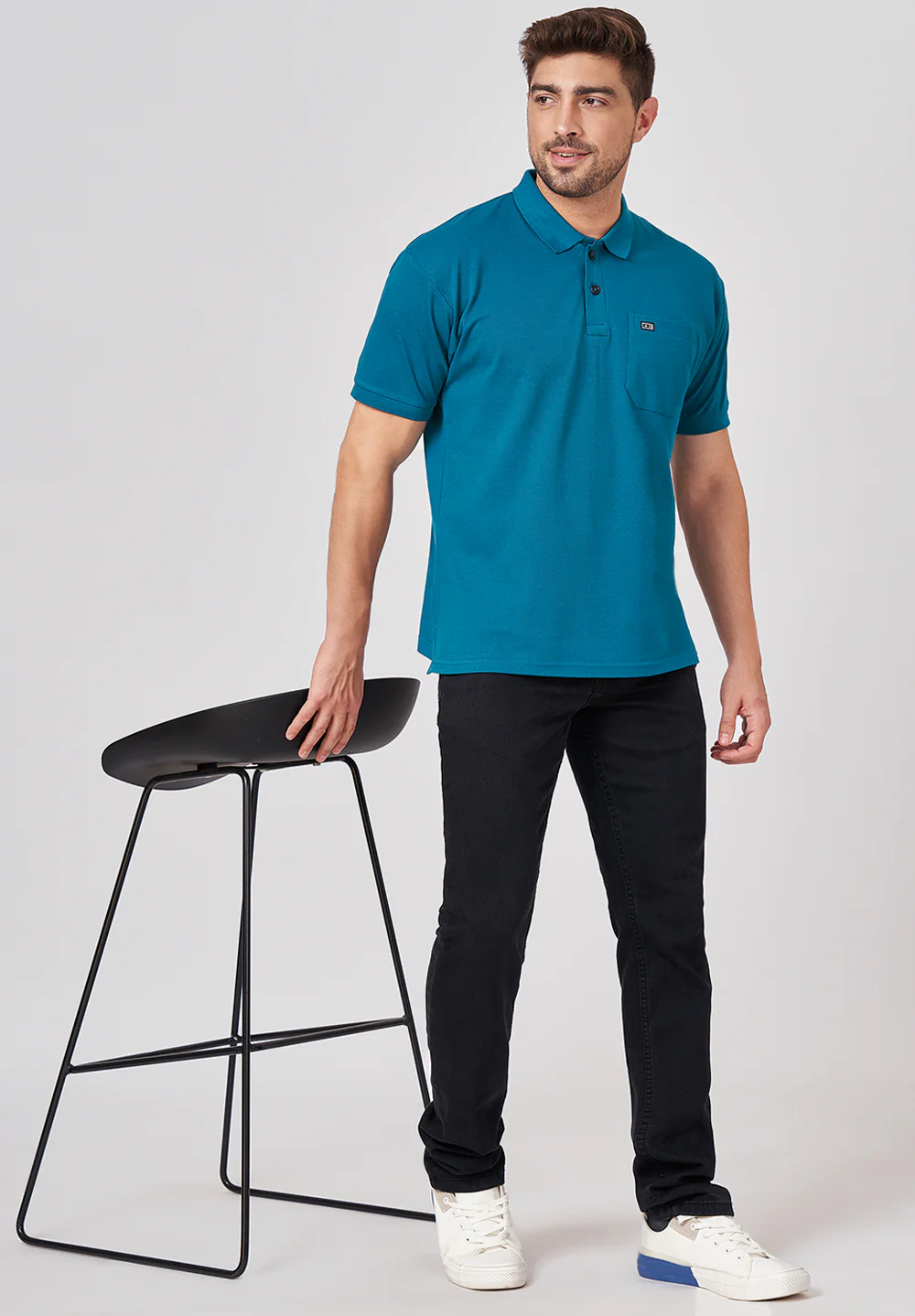 Blue Cotton T-Shirt - Image 5