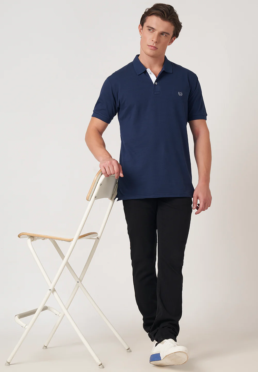Blue Cotton T-Shirt - Image 4