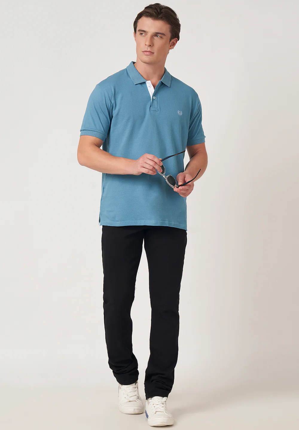 Blue Cotton T-Shirt - Image 4