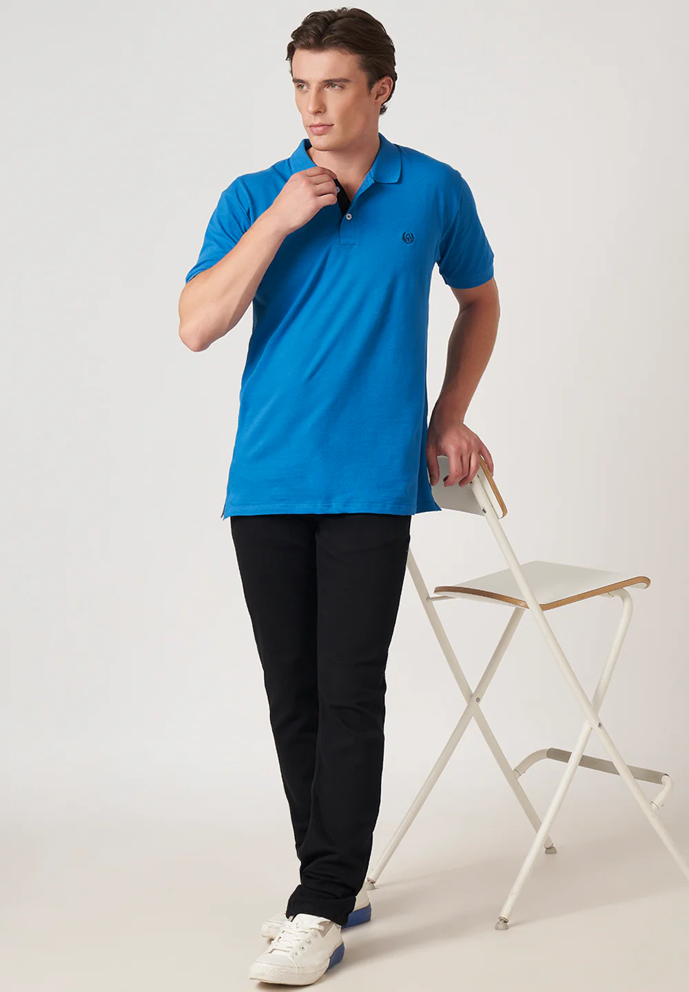 Blue Cotton T-Shirt - Image 2
