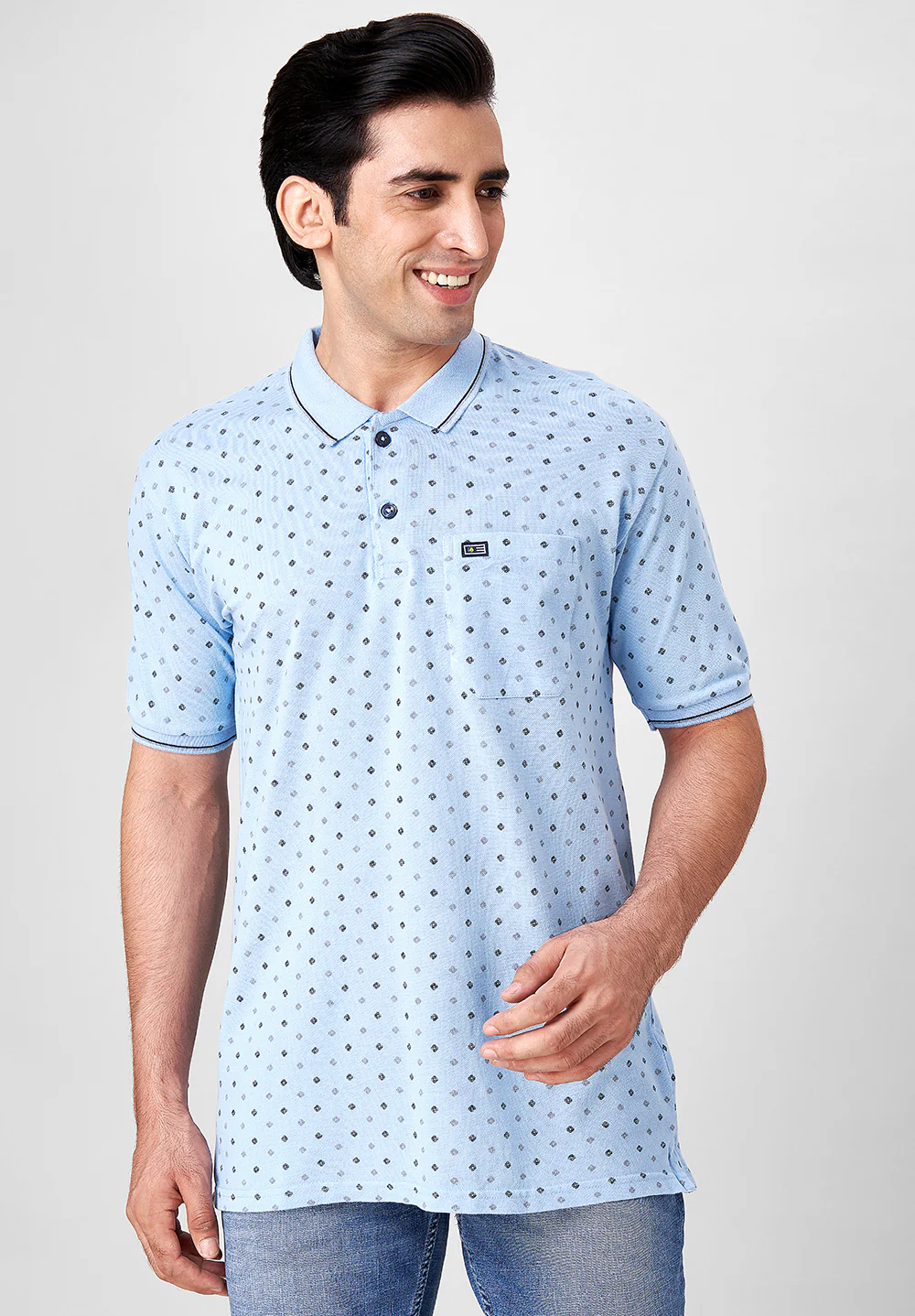 Blue Cotton T-Shirt