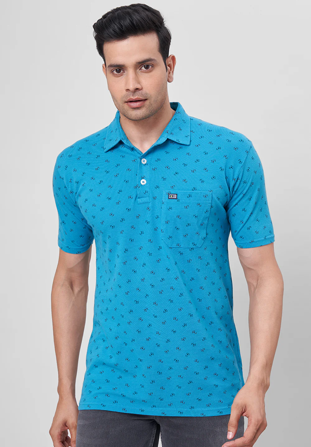Blue Cotton T-Shirt