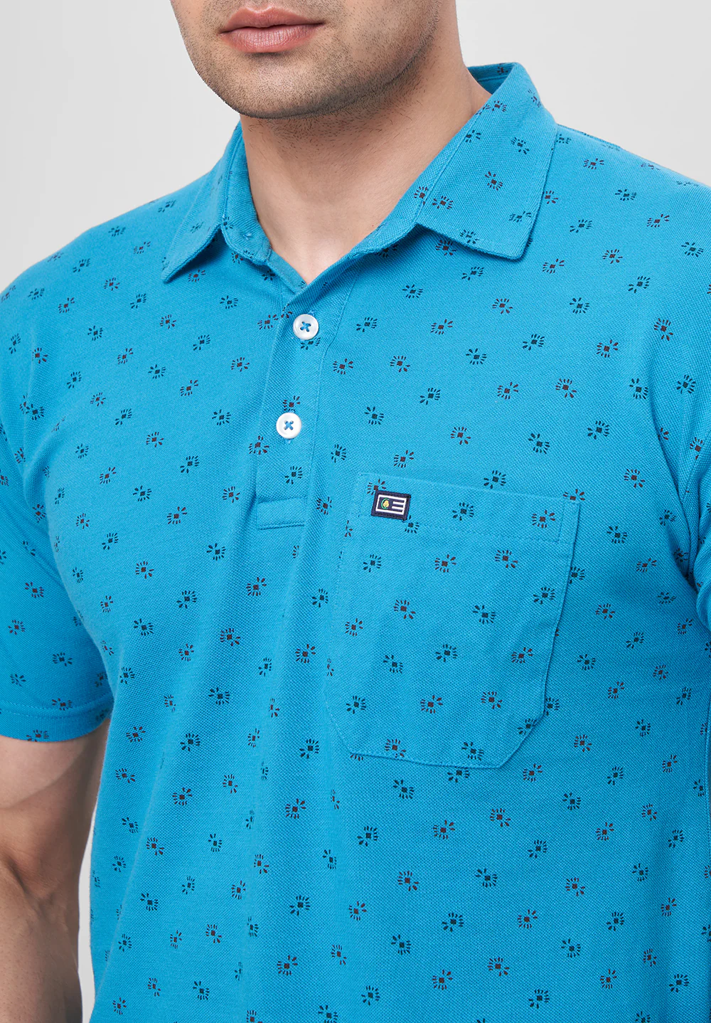 Blue Cotton T-Shirt - Image 3