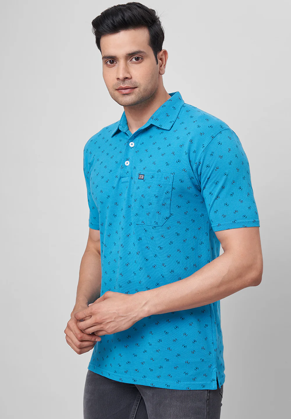 Blue Cotton T-Shirt - Image 5