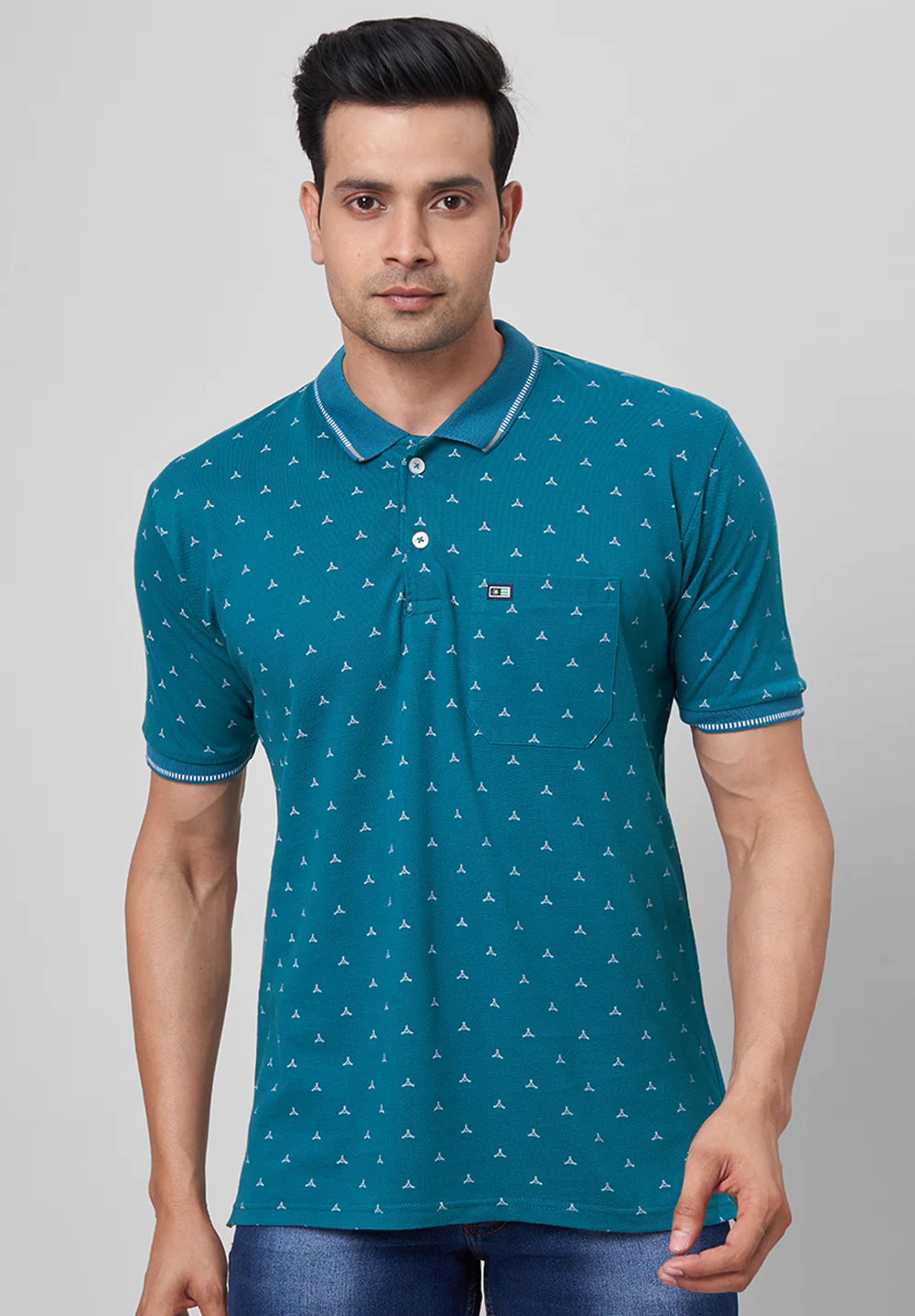 Blue Cotton T-Shirt