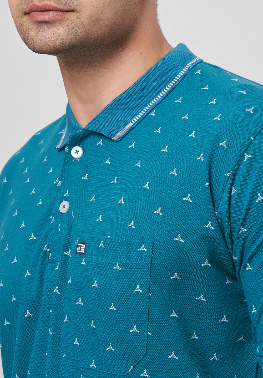 Blue Cotton T-Shirt - Image 3