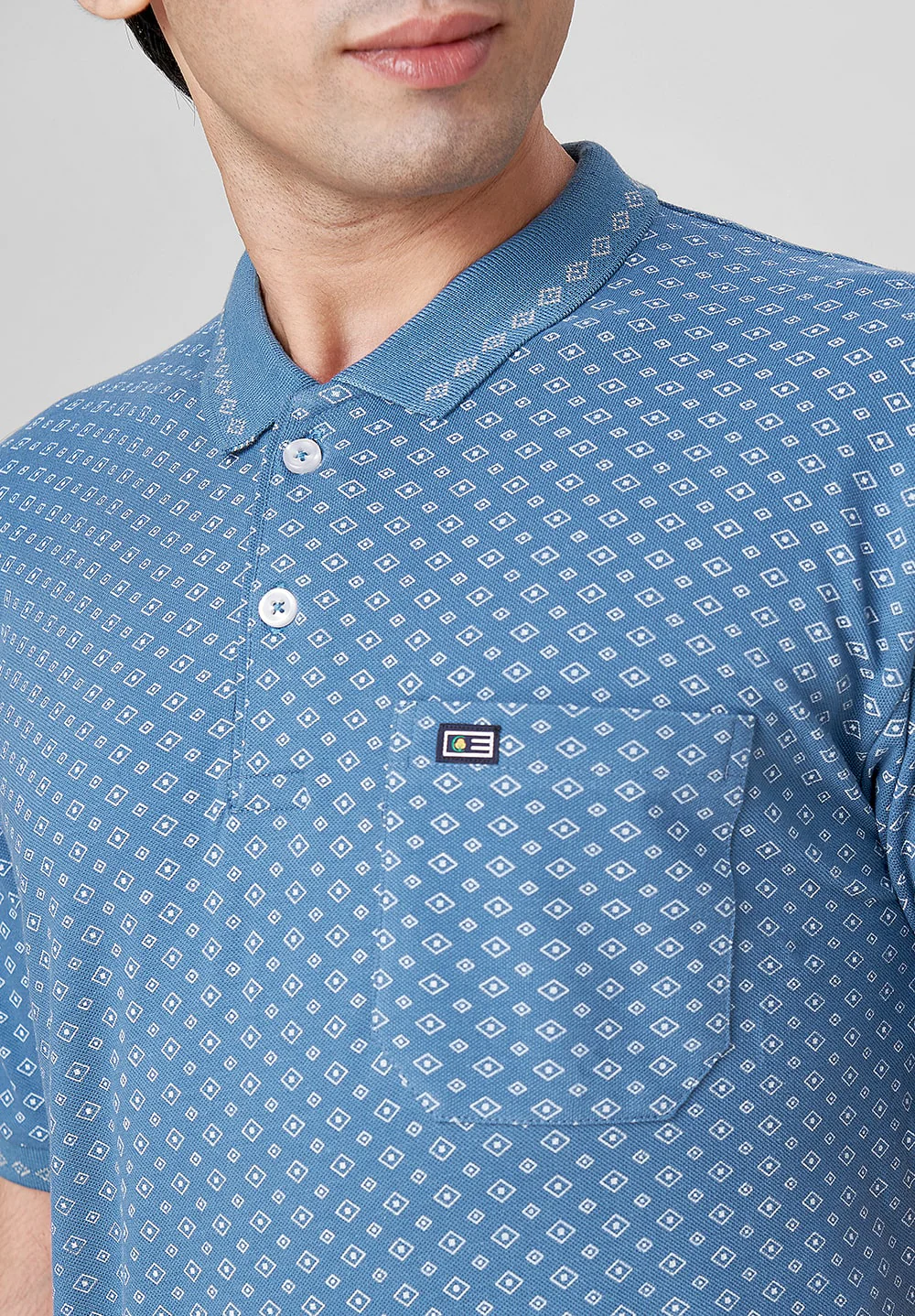 Blue Cotton T-Shirt - Image 3